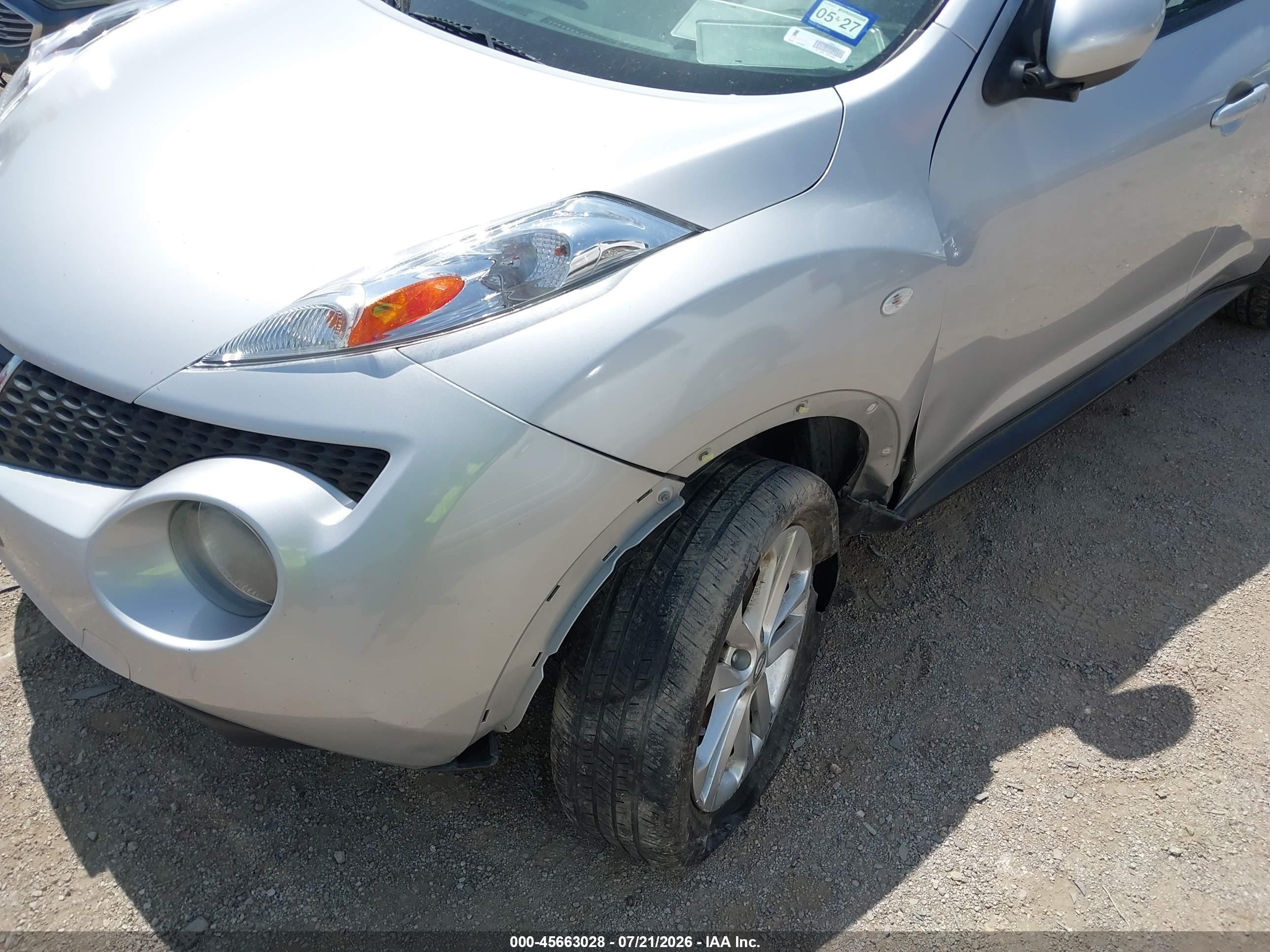 2013 Nissan Juke S Silver vin: JN8AF5MV0DT227249
