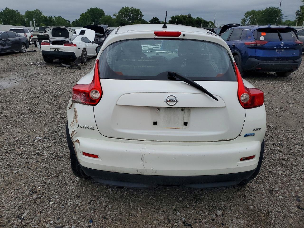 2014 Nissan Juke S White vin: JN8AF5MV0ET355699
