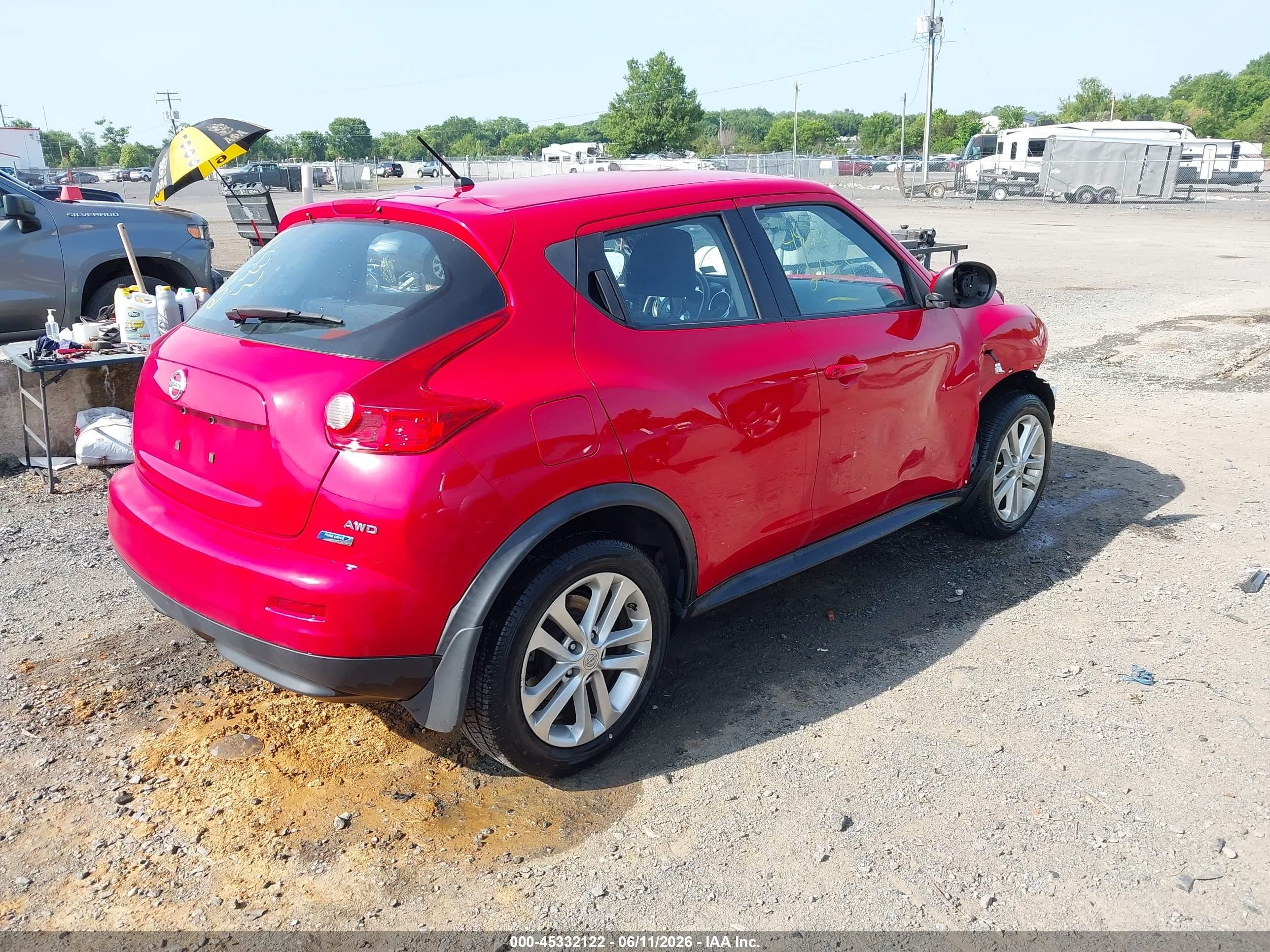 2014 Nissan Juke S Красный vin: JN8AF5MV0ET355797