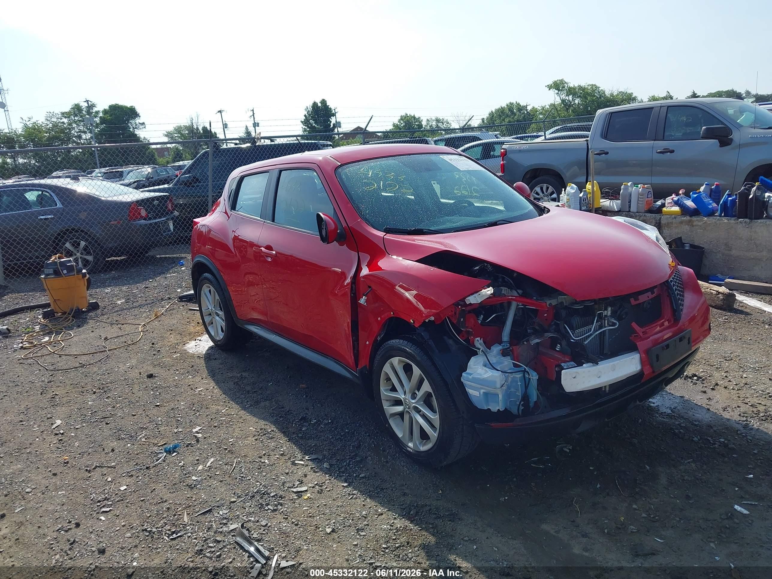 2014 Nissan Juke S Красный vin: JN8AF5MV0ET355797