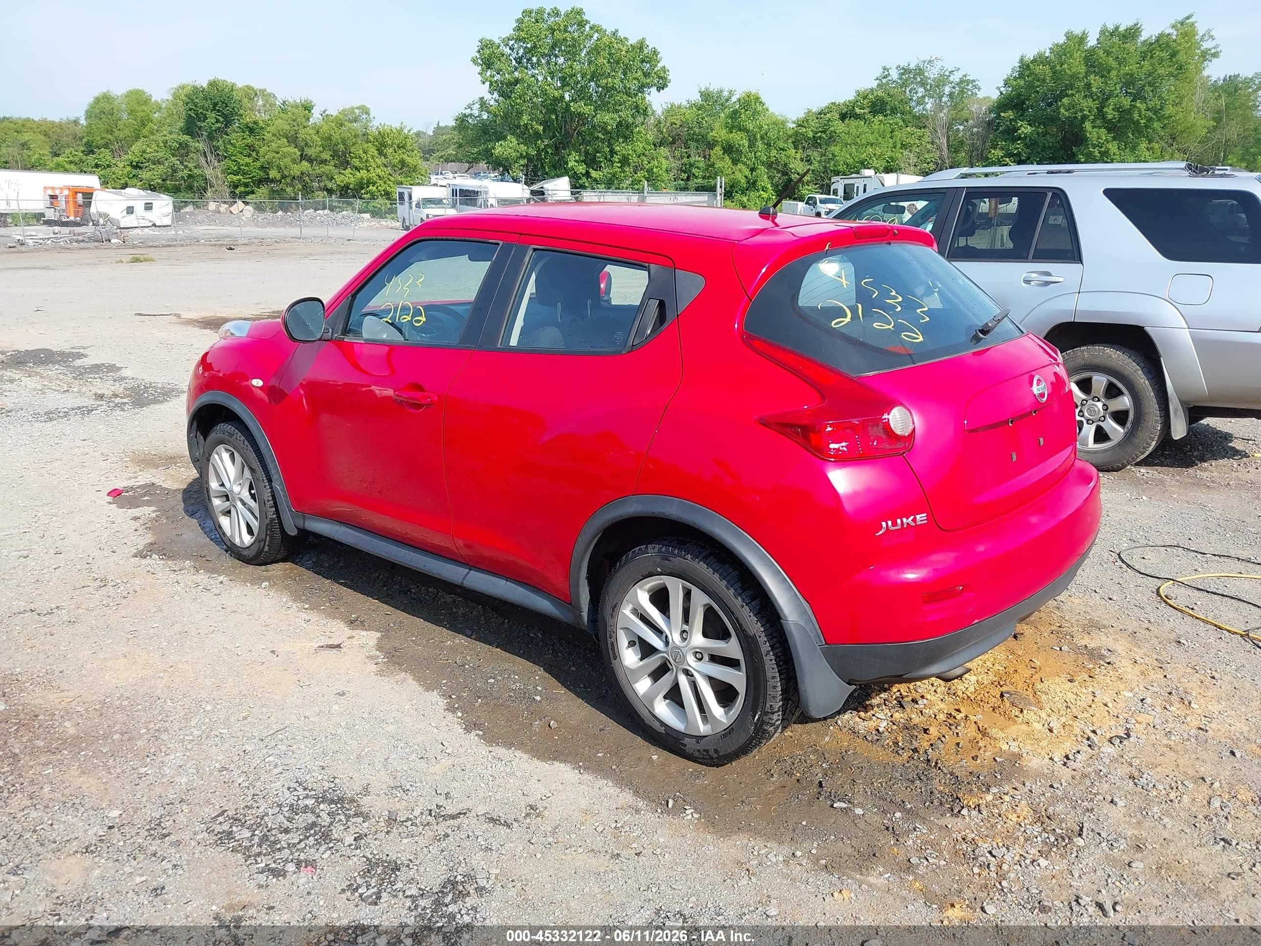 2014 Nissan Juke S Красный vin: JN8AF5MV0ET355797