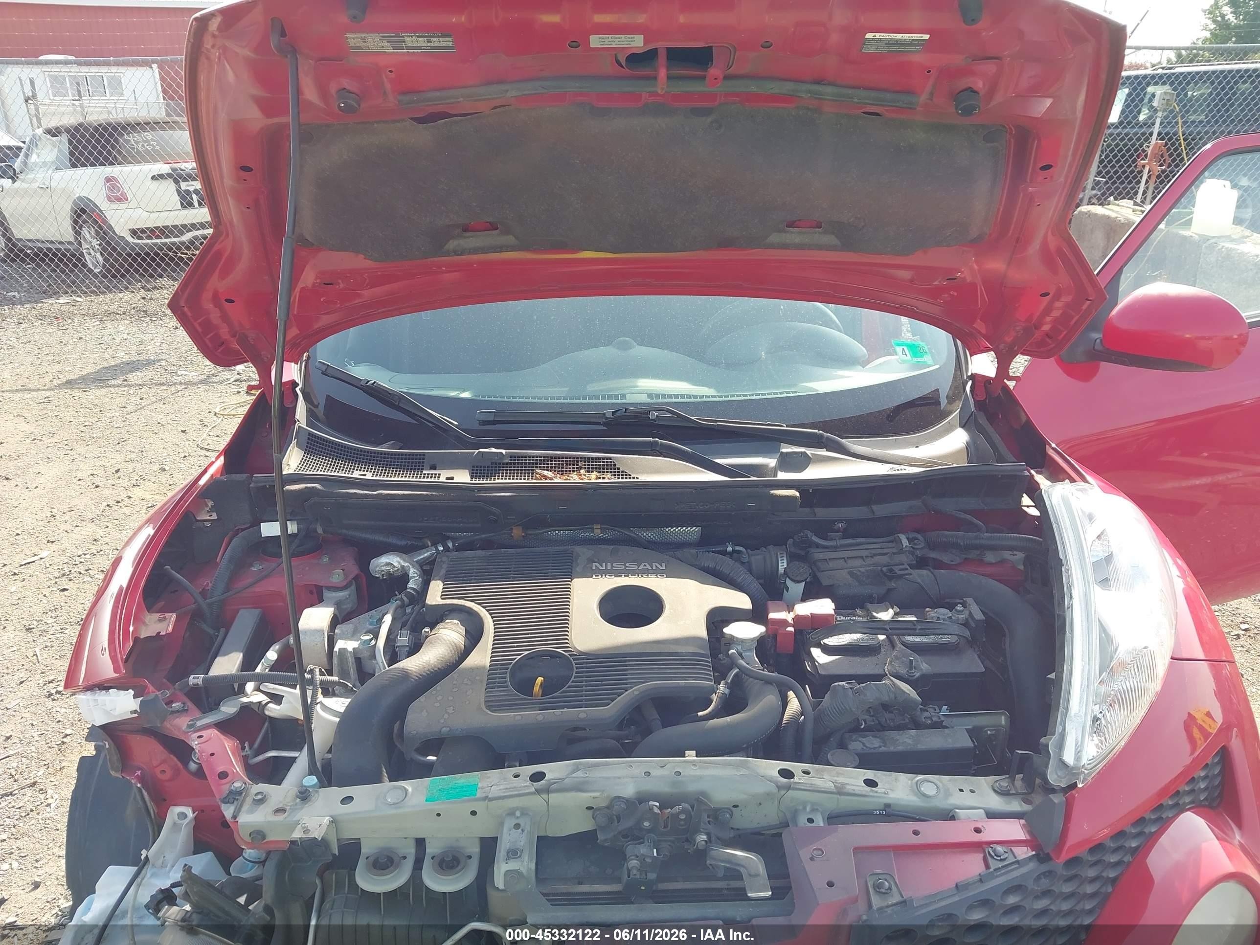 2014 Nissan Juke S Красный vin: JN8AF5MV0ET355797