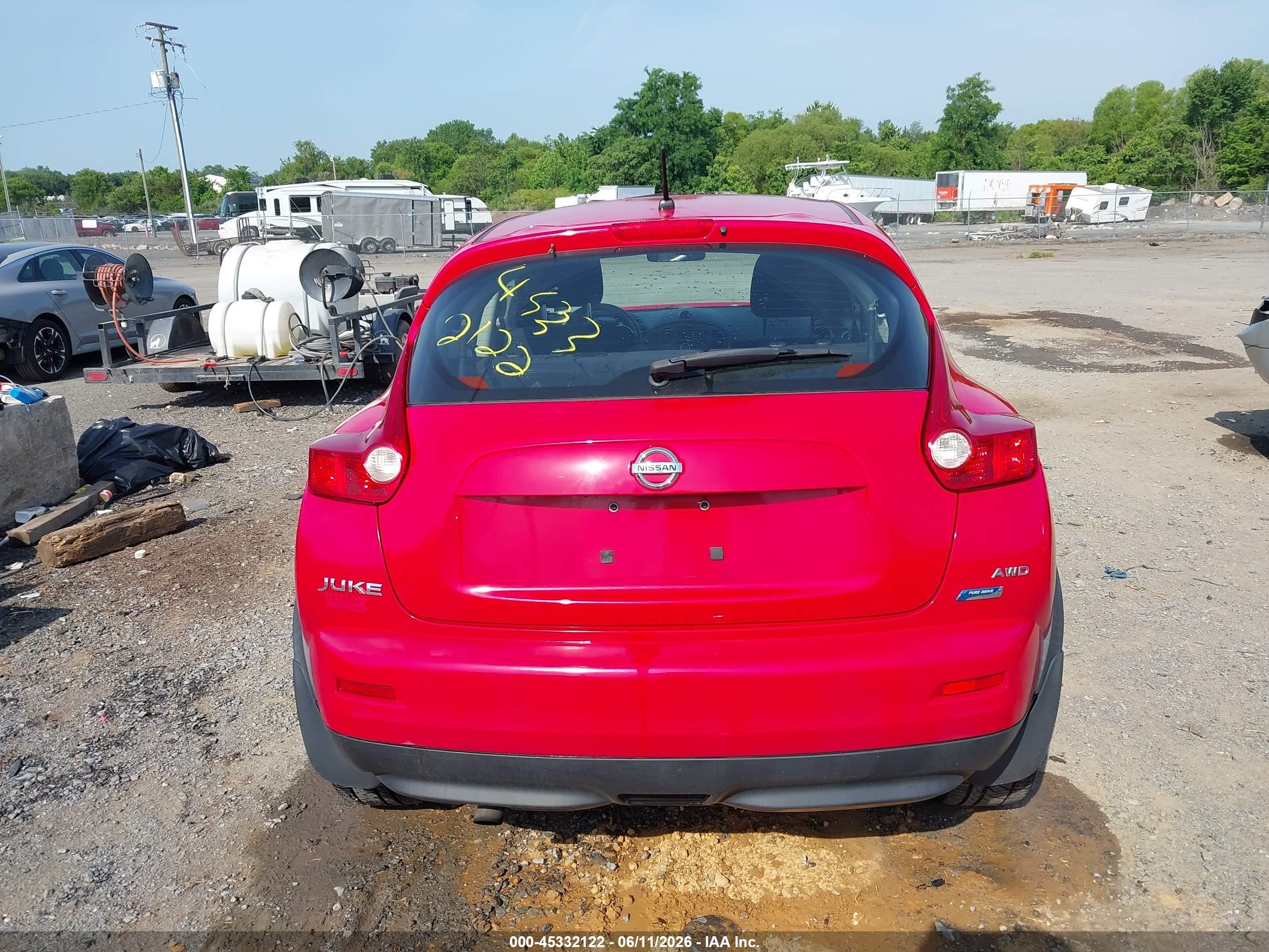 2014 Nissan Juke S Красный vin: JN8AF5MV0ET355797