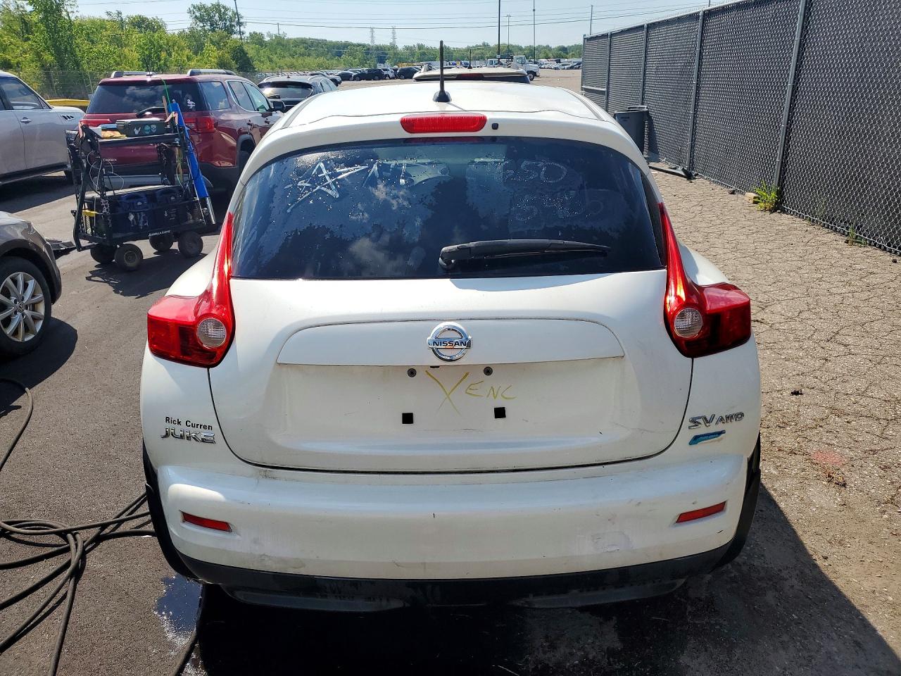 2014 Nissan Juke Sv White vin: JN8AF5MV0ET356089