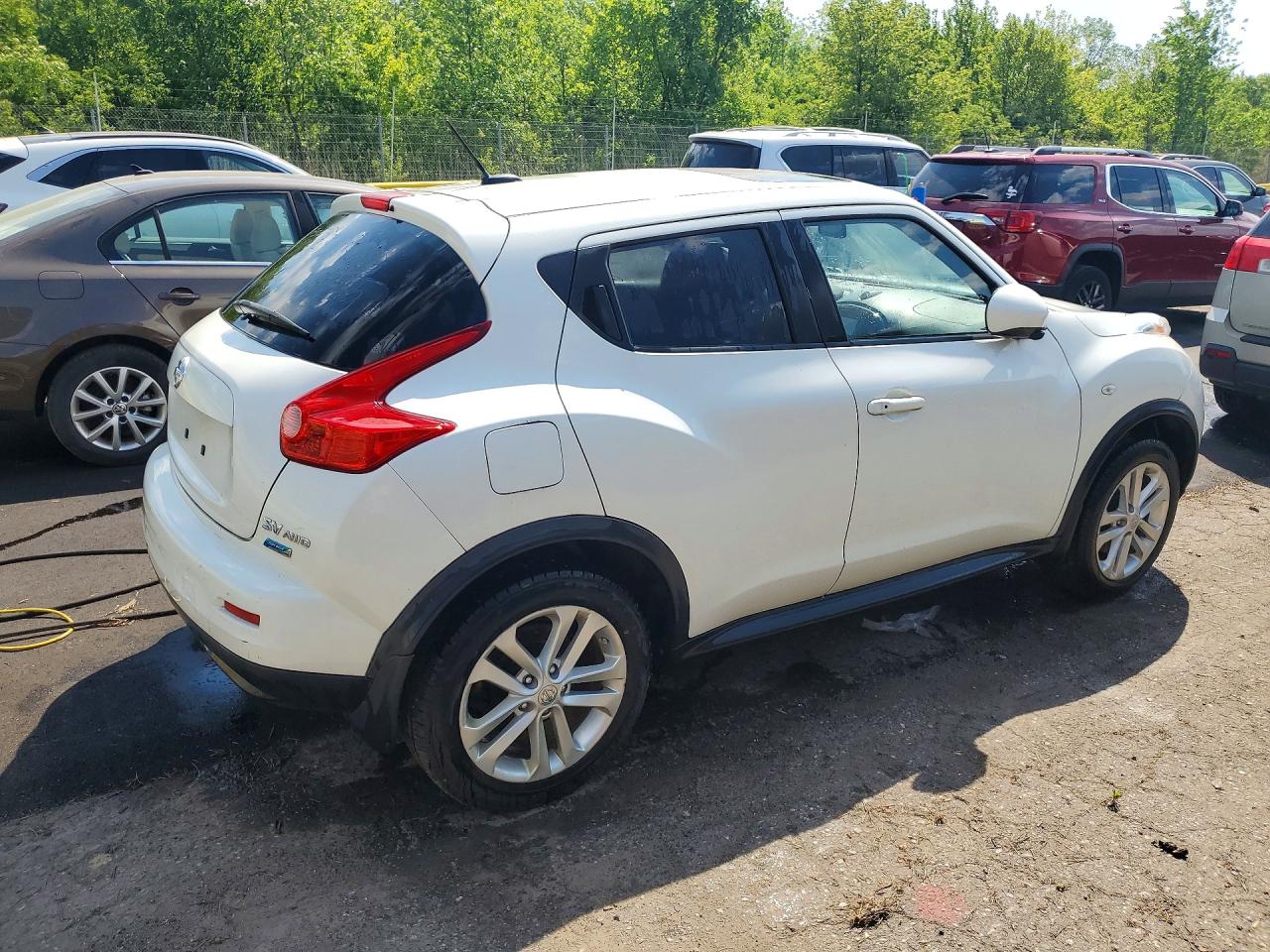 2014 Nissan Juke Sv White vin: JN8AF5MV0ET356089