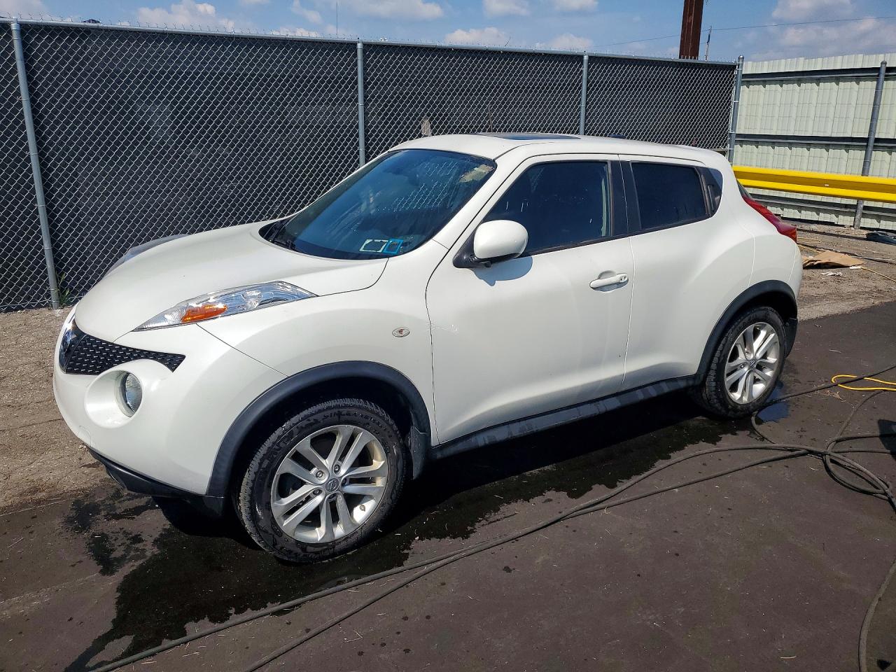 2014 Nissan Juke Sv White vin: JN8AF5MV0ET356089