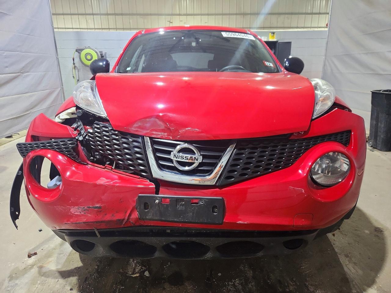 2014 Nissan Juke Red vin: JN8AF5MV0ET358487