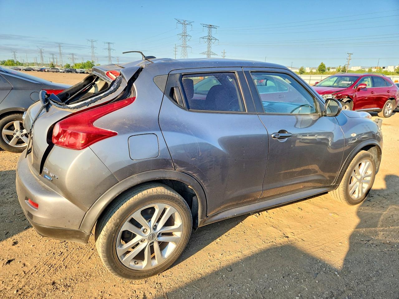 2014 Nissan Juke Sv Gray vin: JN8AF5MV0ET364421