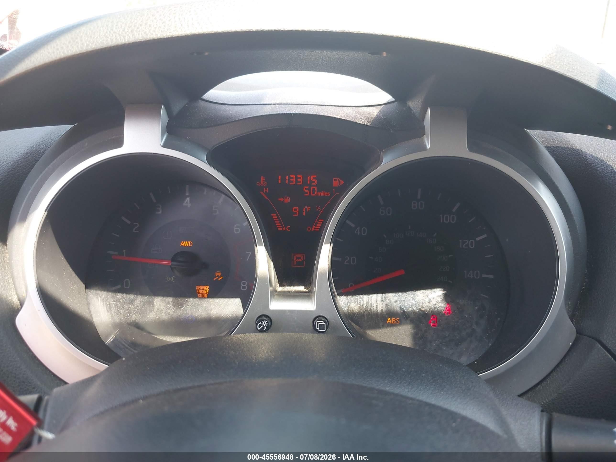 2014 Nissan Juke Sv Red vin: JN8AF5MV0ET484090