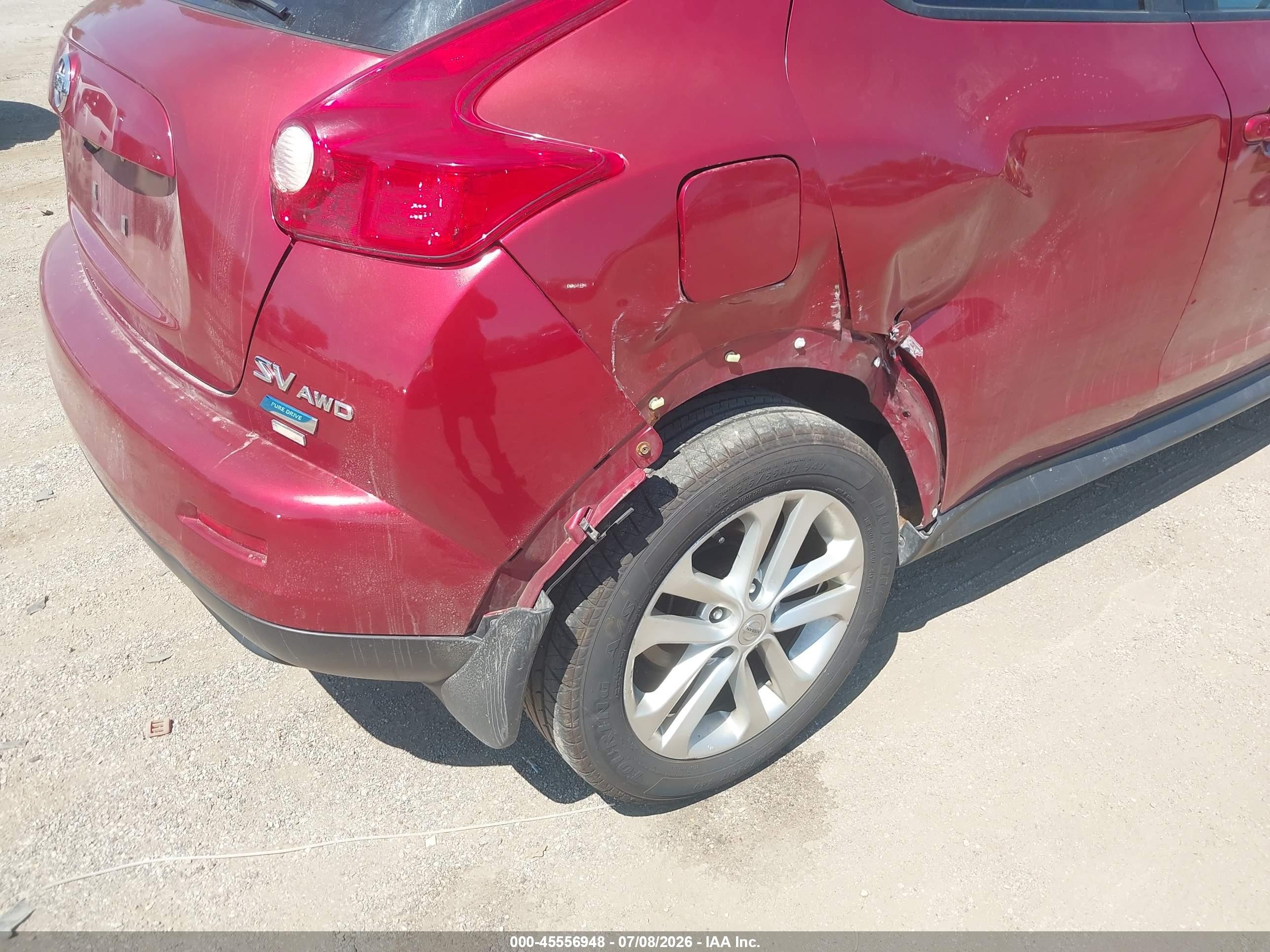 2014 Nissan Juke Sv Red vin: JN8AF5MV0ET484090