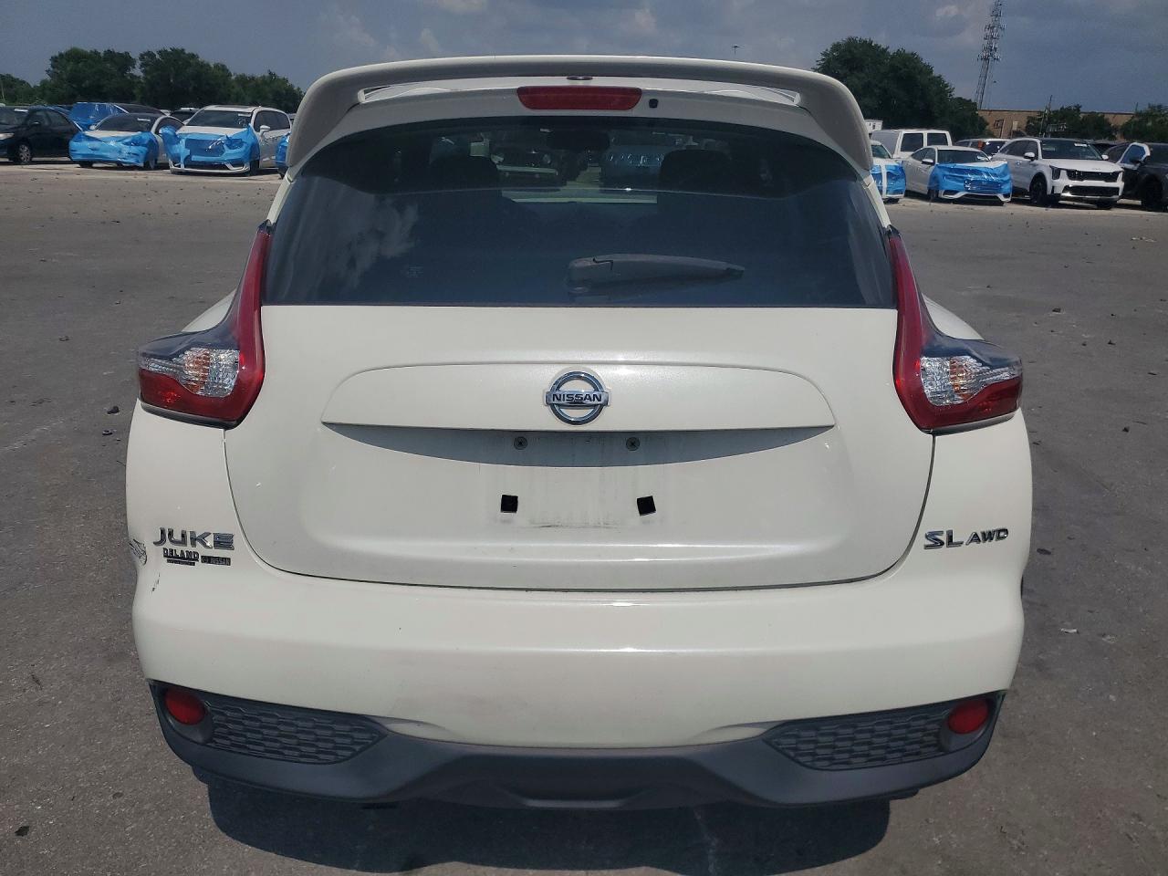 2015 Nissan Juke Sl White vin: JN8AF5MV0FT553670