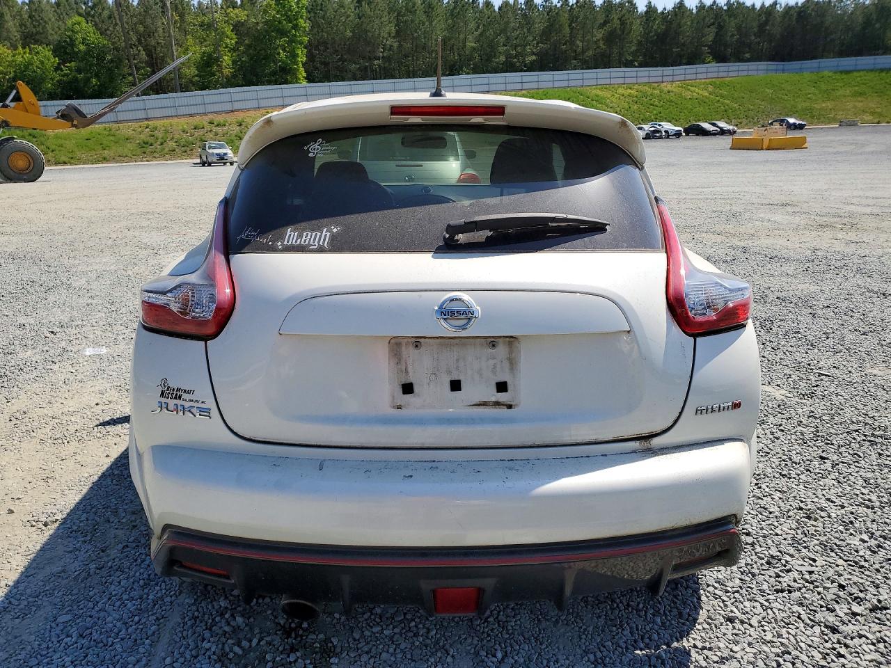 2015 Nissan Juke Nismo White vin: JN8AF5MV0FT562028