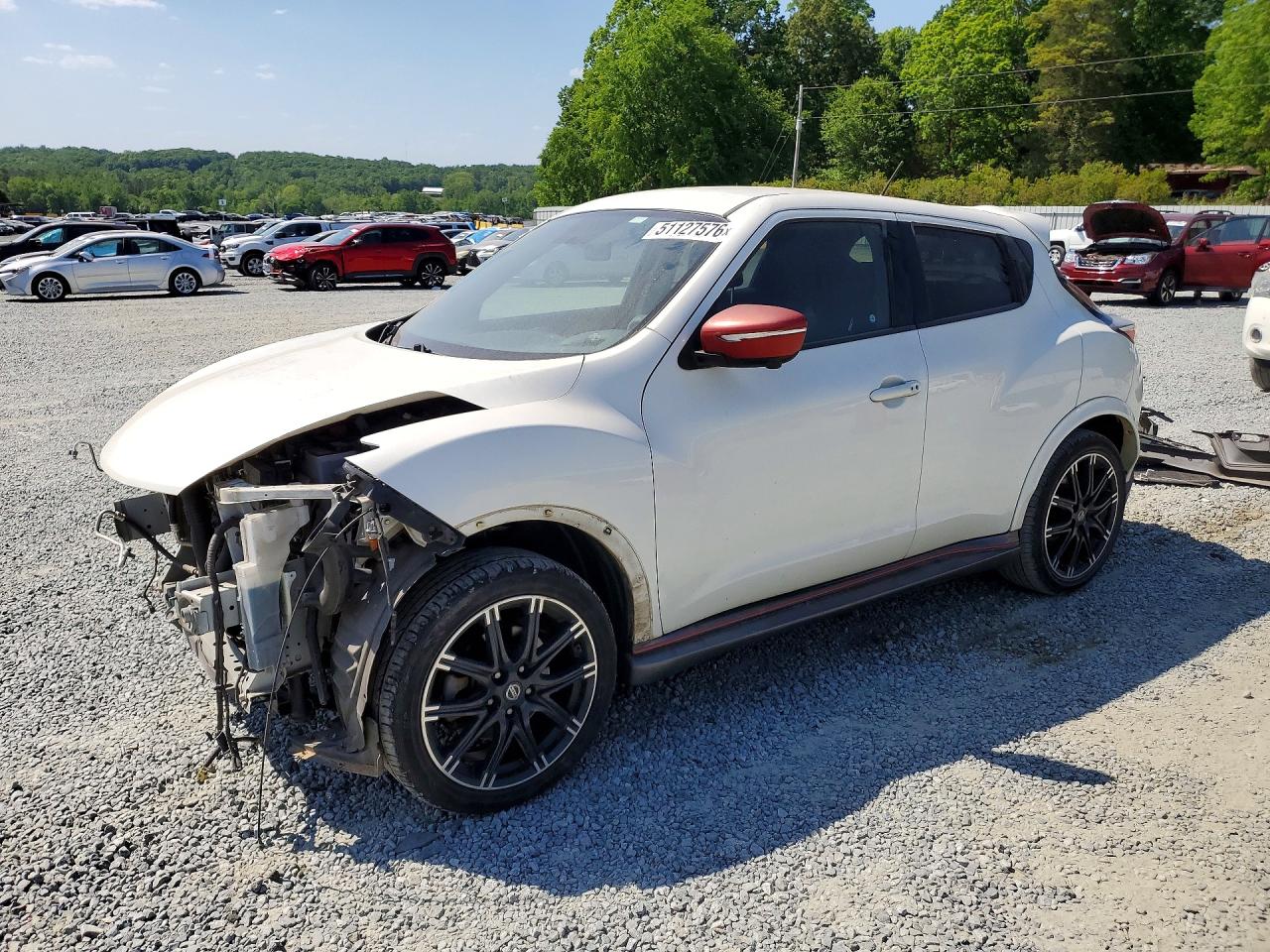 2015 Nissan Juke Nismo White vin: JN8AF5MV0FT562028