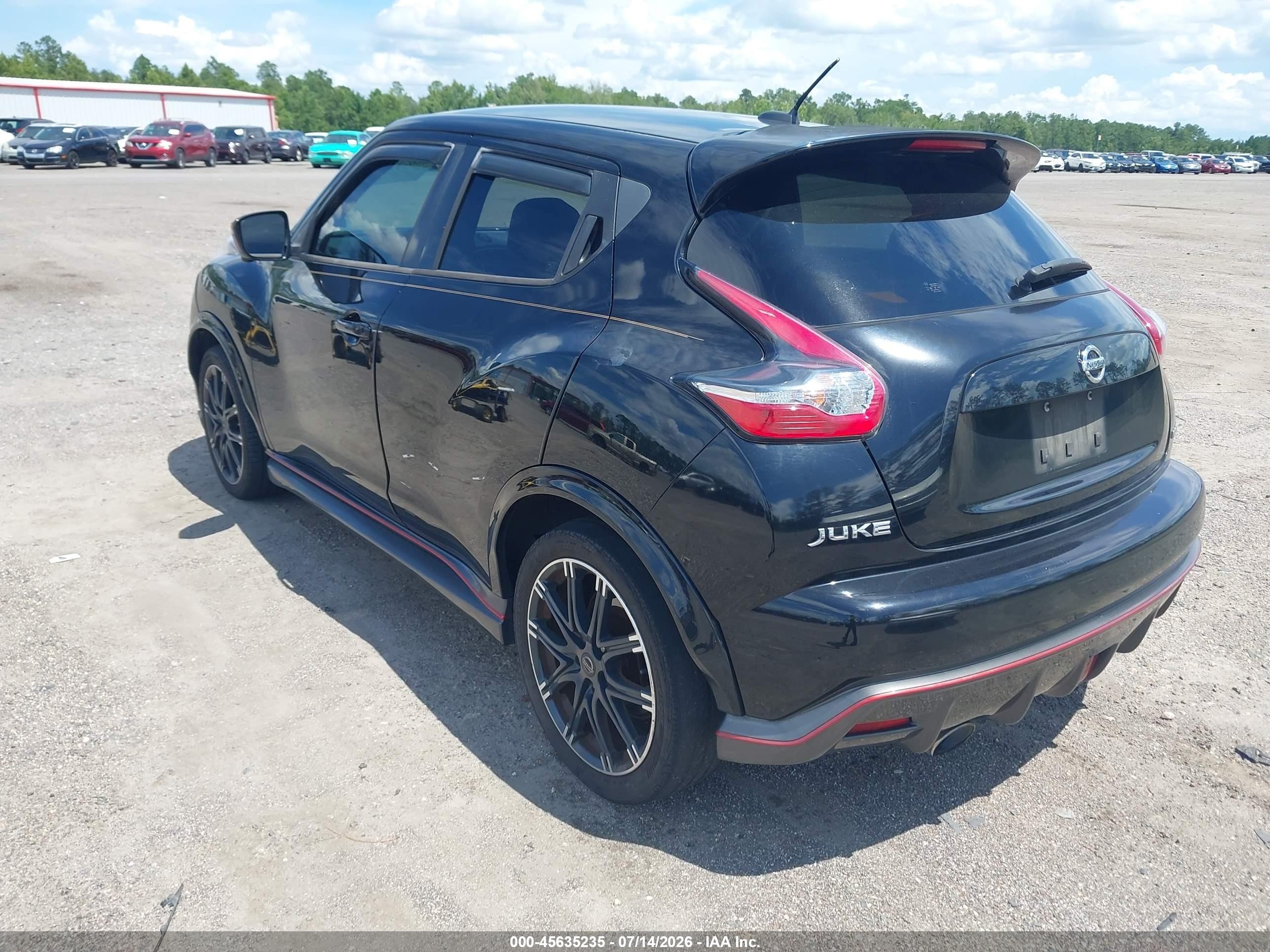 2015 Nissan Juke Nismo Black vin: JN8AF5MV0FT562191