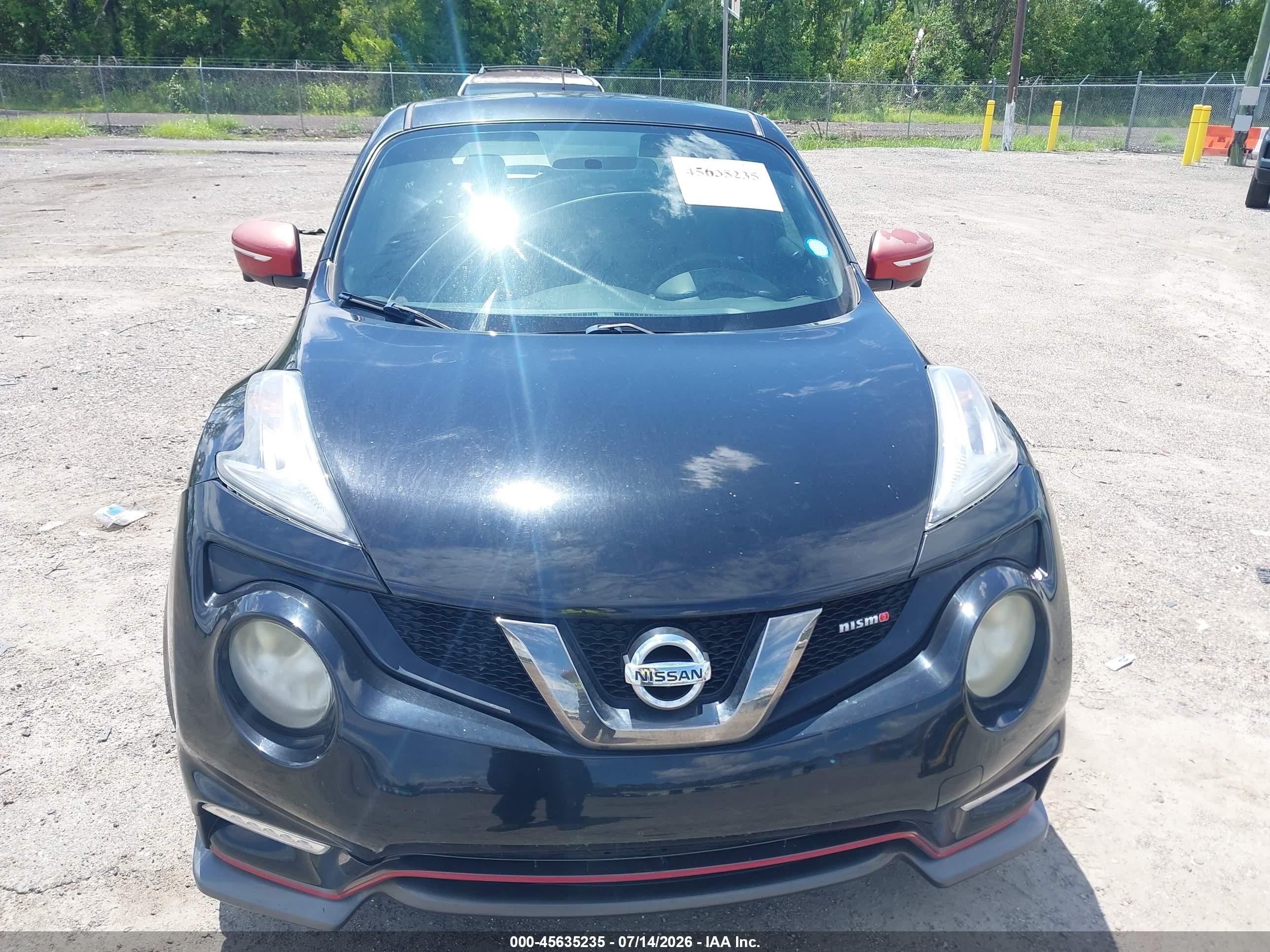 2015 Nissan Juke Nismo Black vin: JN8AF5MV0FT562191