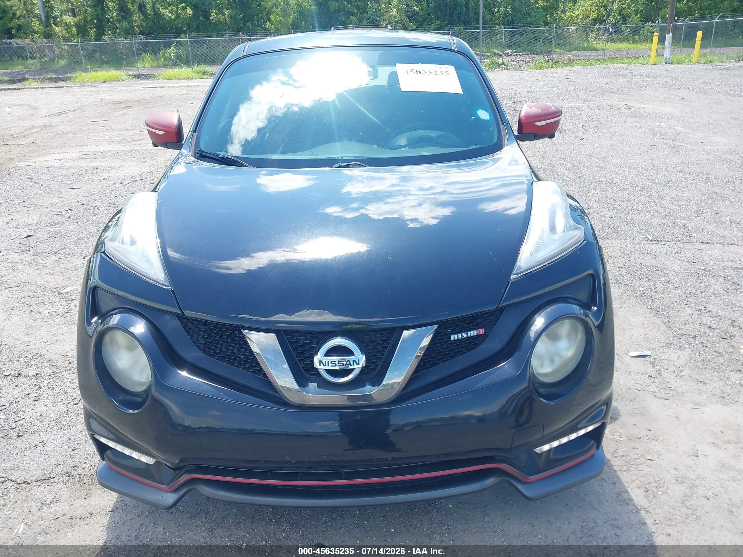 2015 Nissan Juke Nismo Black vin: JN8AF5MV0FT562191