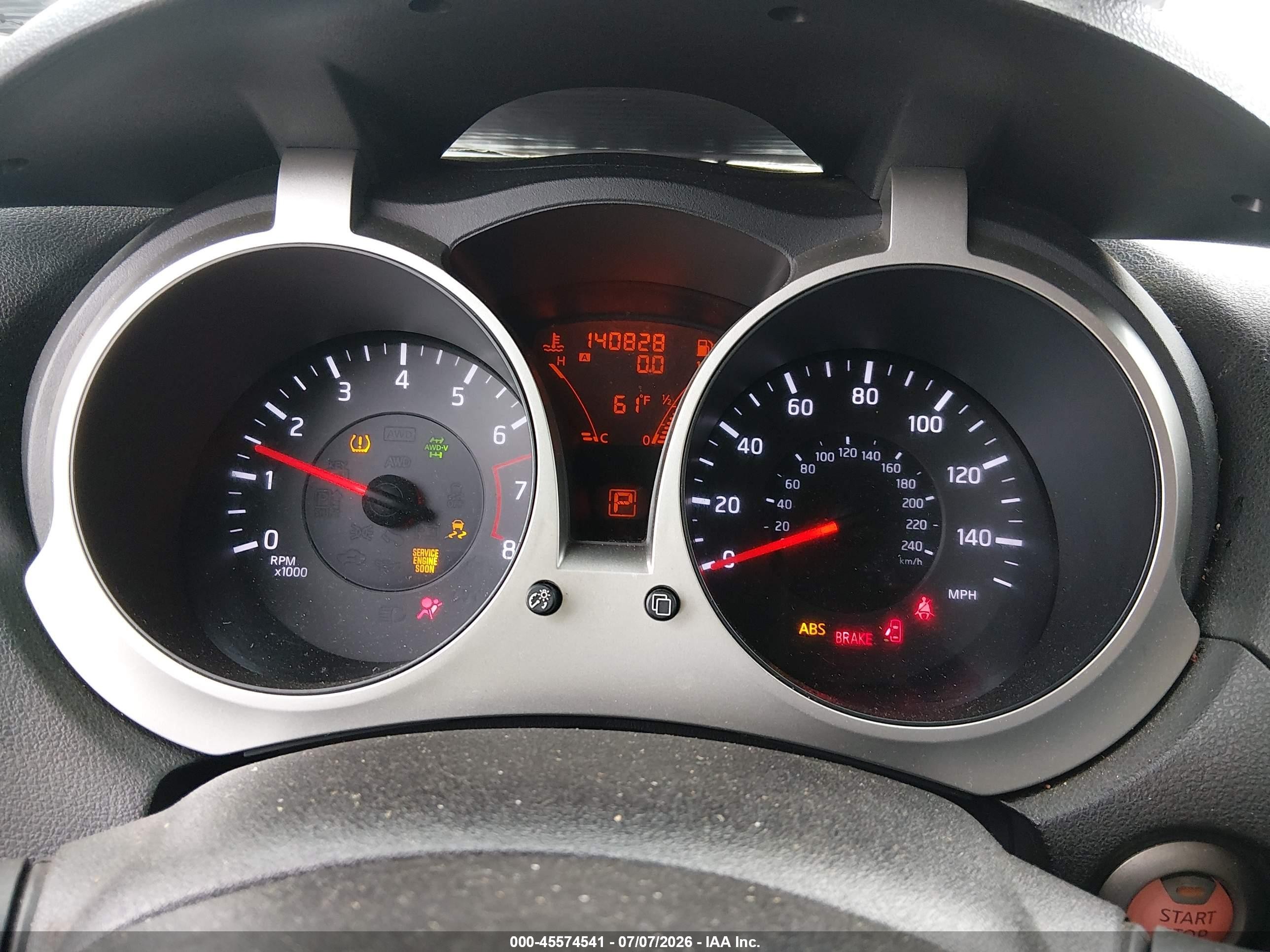 2011 Nissan Juke Sl Red vin: JN8AF5MV1BT025906