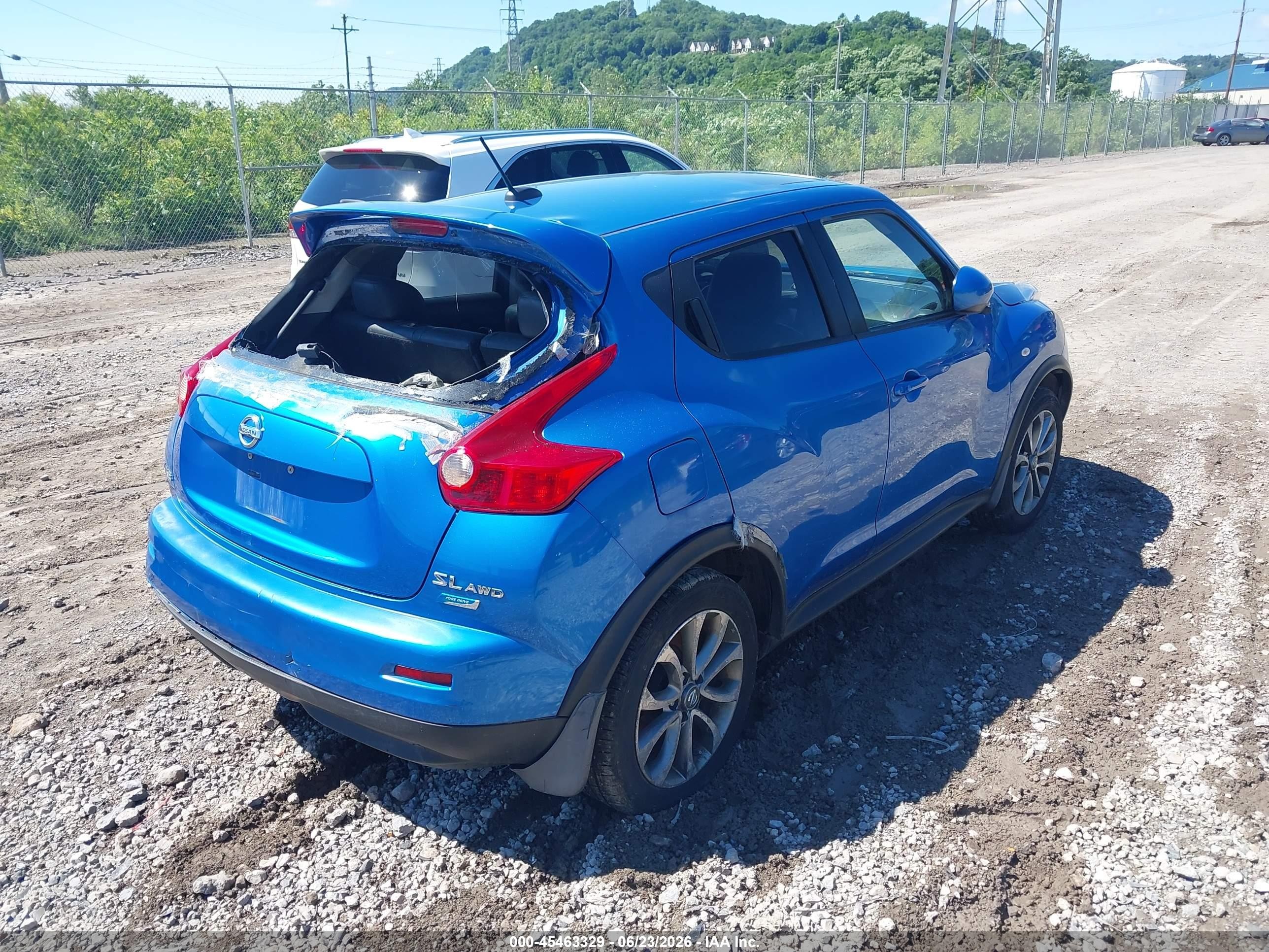 2012 Nissan Juke Sl Синий vin: JN8AF5MV1CT106180