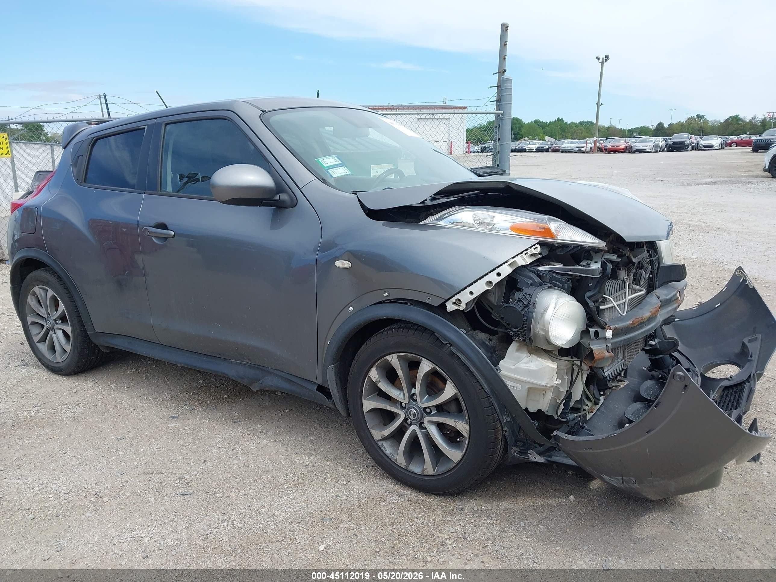 2013 Nissan Juke Sl Gray vin: JN8AF5MV1DT211853
