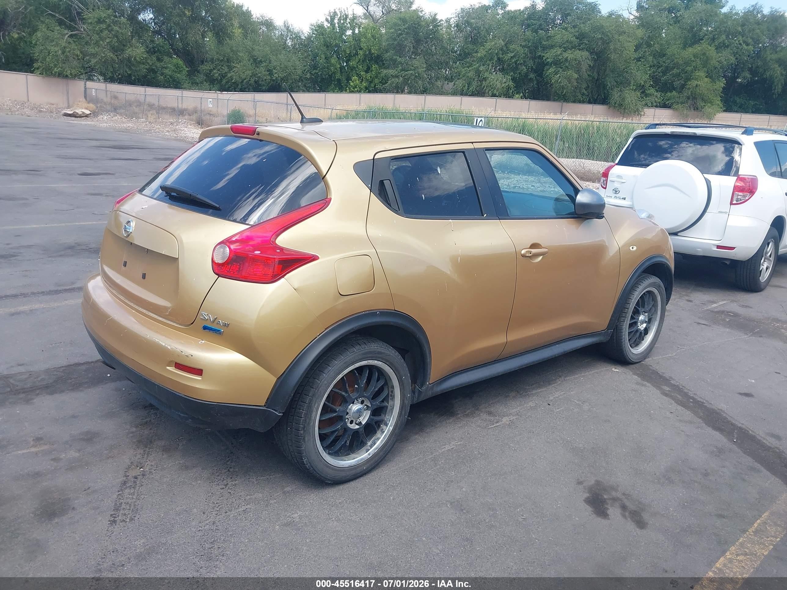 2013 Nissan Juke Sv Gold vin: JN8AF5MV1DT216311