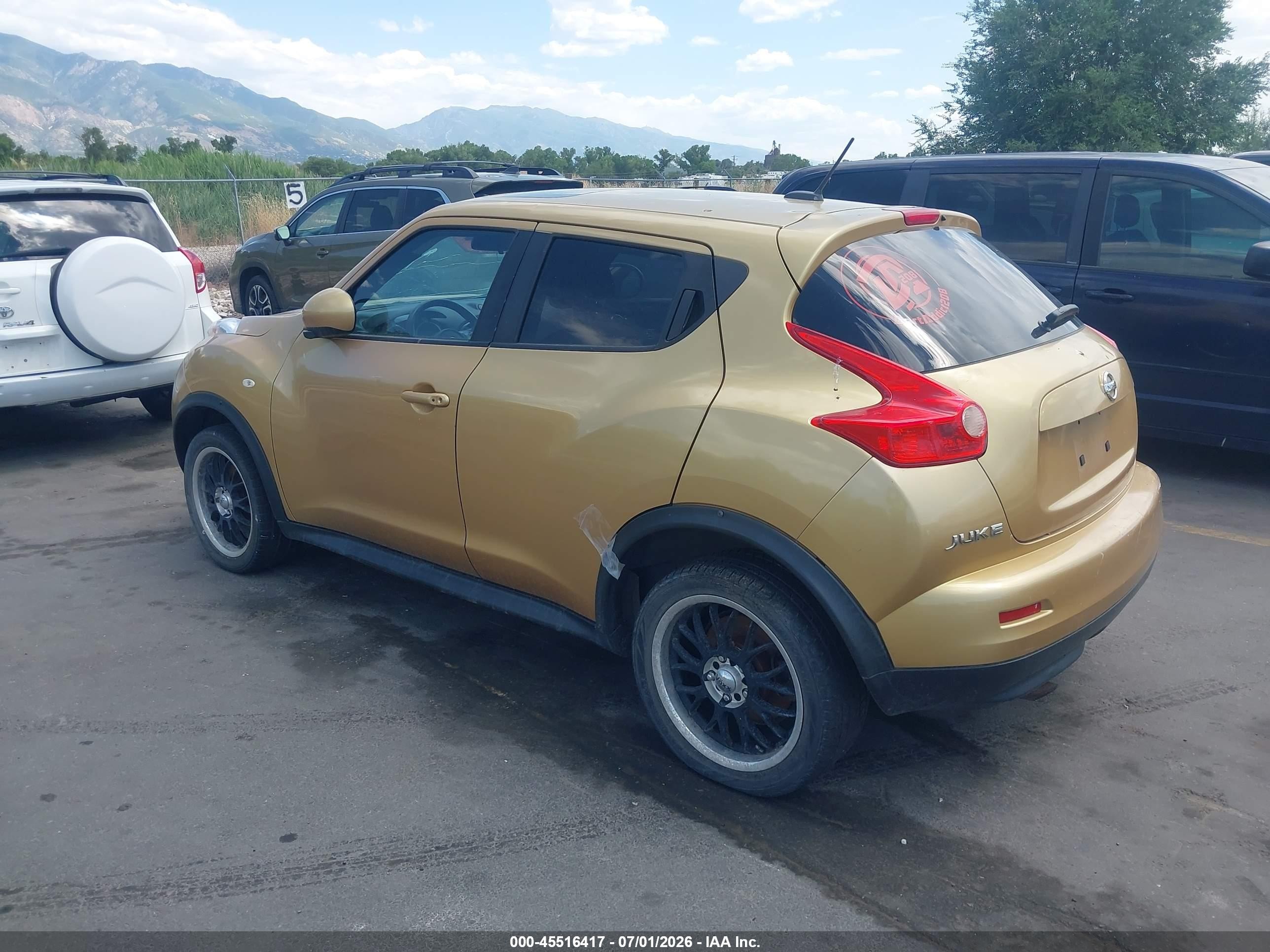 2013 Nissan Juke Sv Gold vin: JN8AF5MV1DT216311