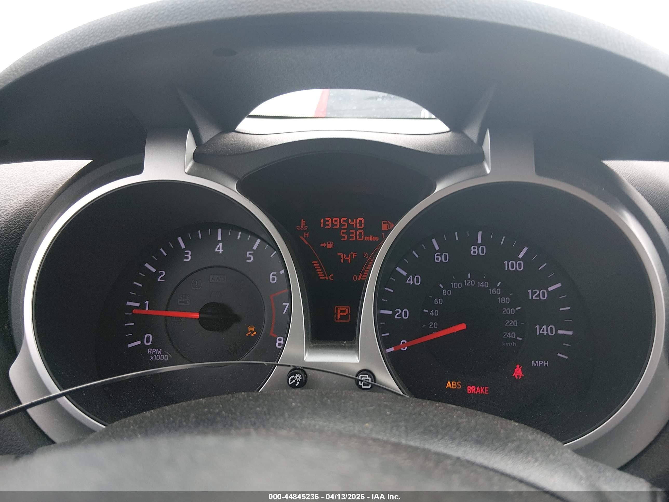 2013 Nissan Juke S White vin: JN8AF5MV1DT216681