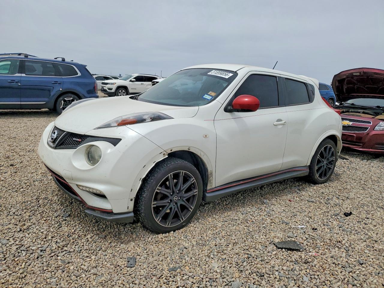 2013 Nissan Juke S White vin: JN8AF5MV1DT231939