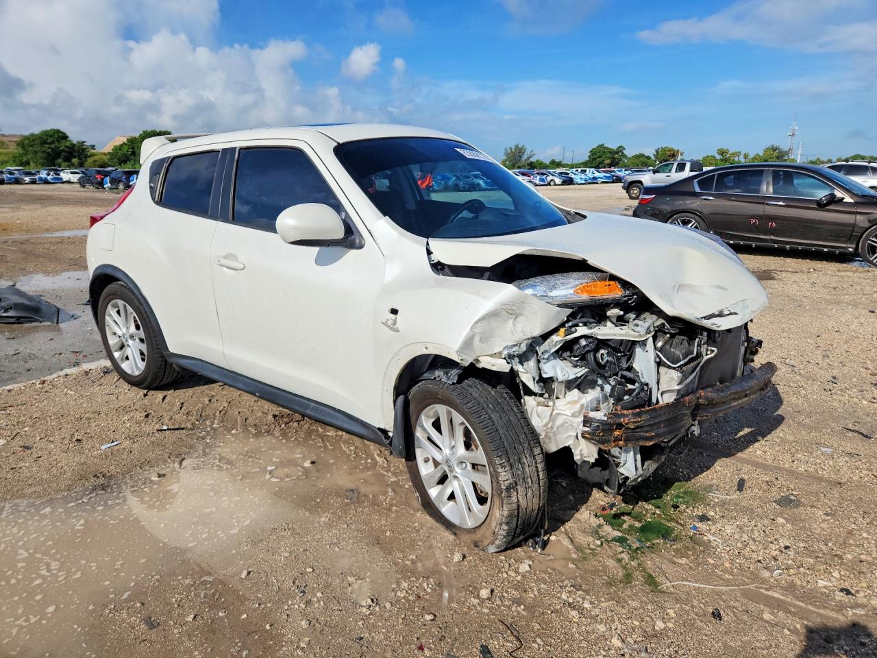 2014 Nissan Juke Sl White vin: JN8AF5MV1ET363584