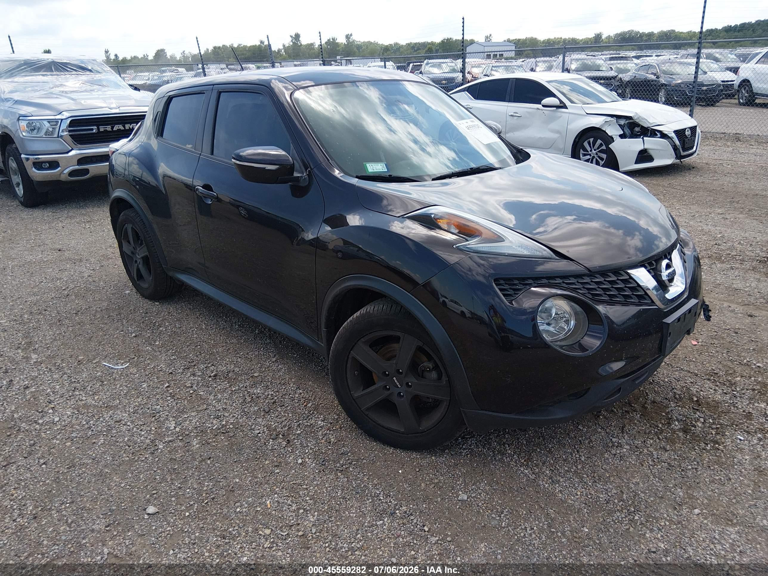 2015 Nissan Juke Sv Черный vin: JN8AF5MV1FT551880