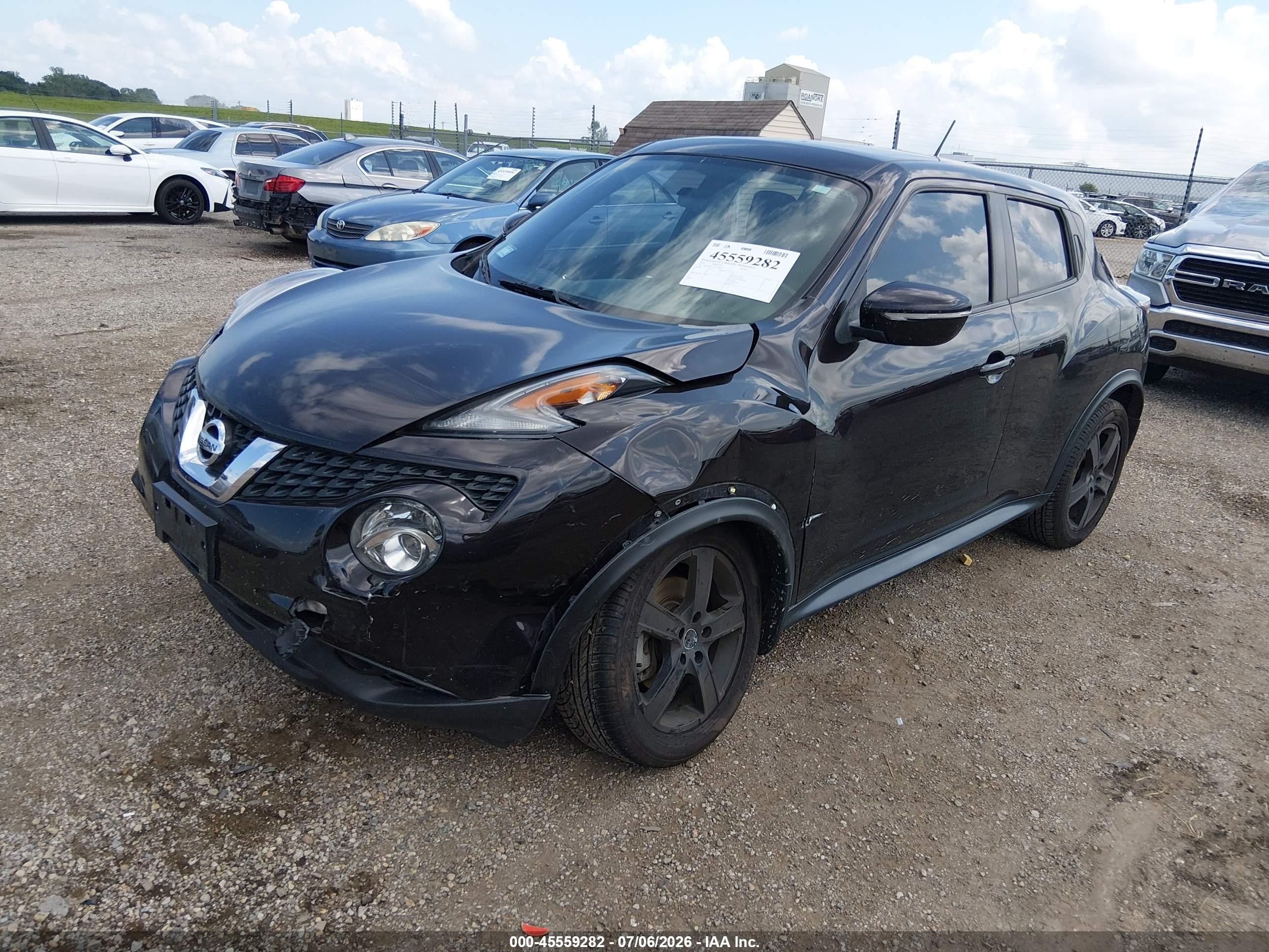 2015 Nissan Juke Sv Черный vin: JN8AF5MV1FT551880