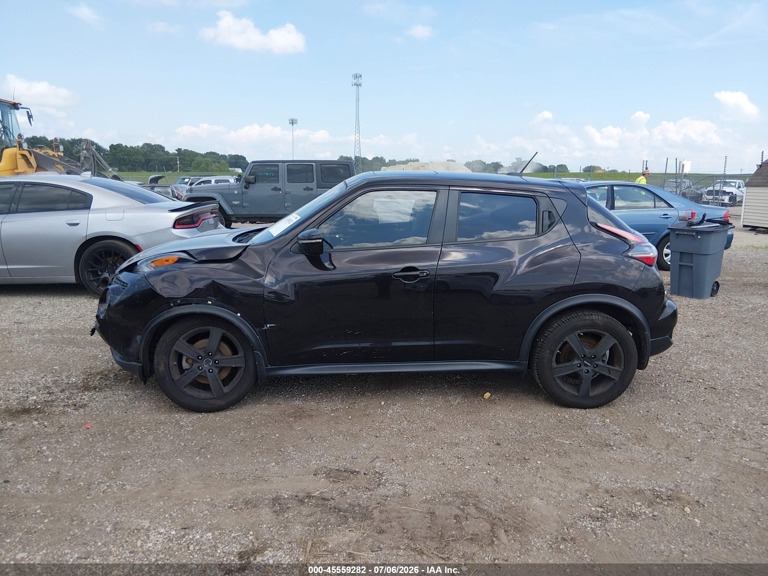 2015 Nissan Juke Sv Черный vin: JN8AF5MV1FT551880