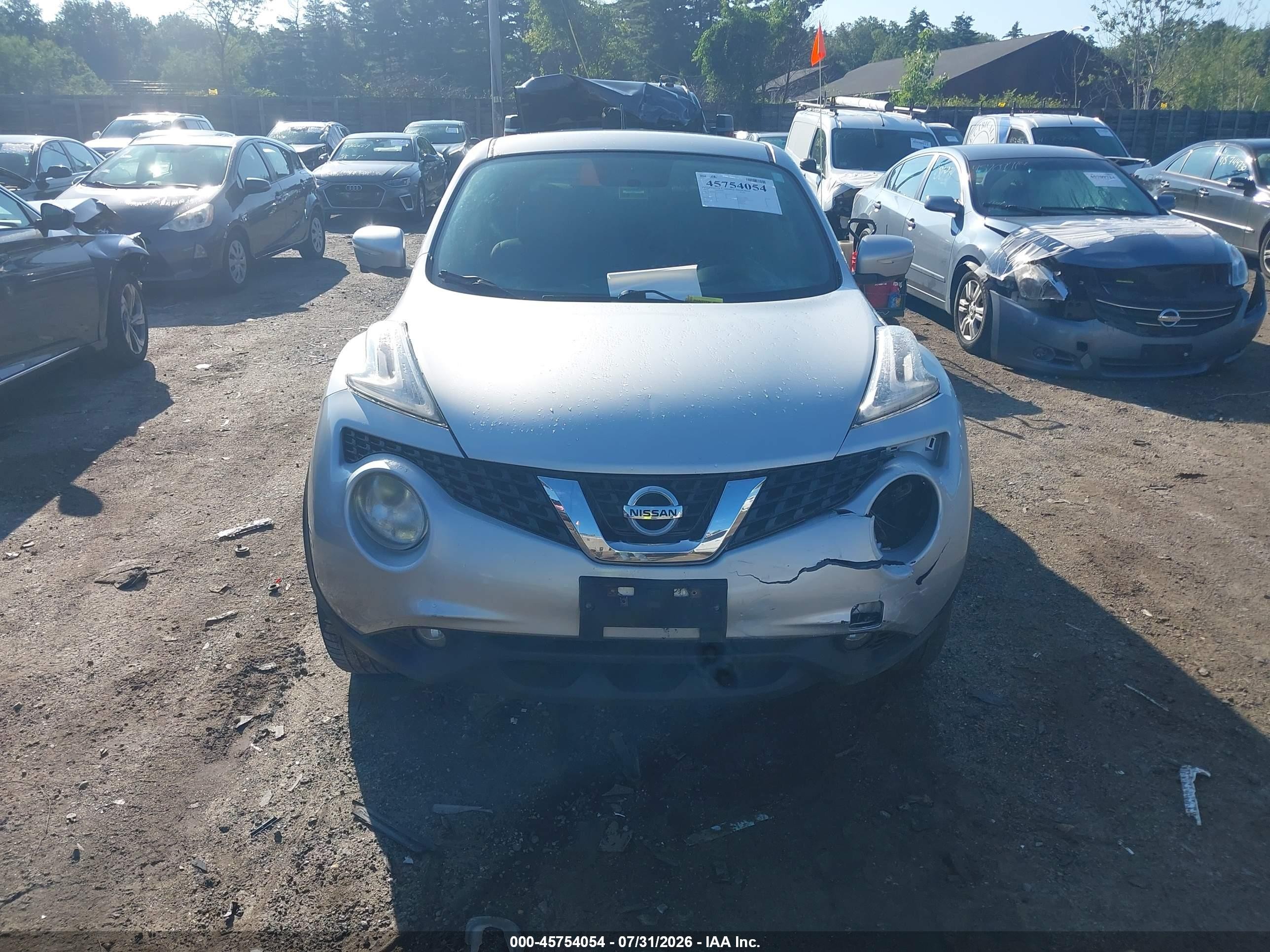 2015 Nissan Juke Sl Gray vin: JN8AF5MV1FT555797