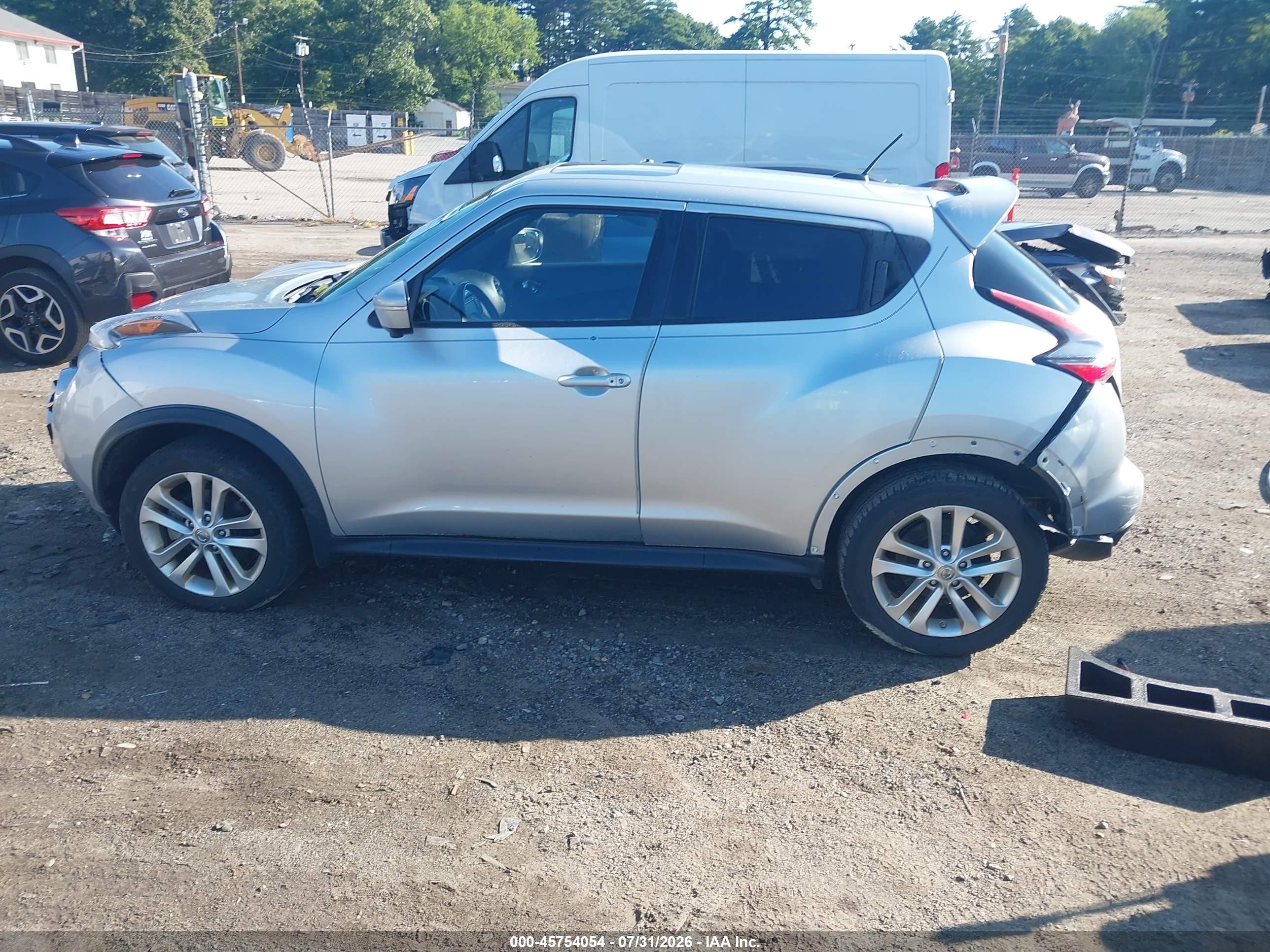 2015 Nissan Juke Sl Gray vin: JN8AF5MV1FT555797