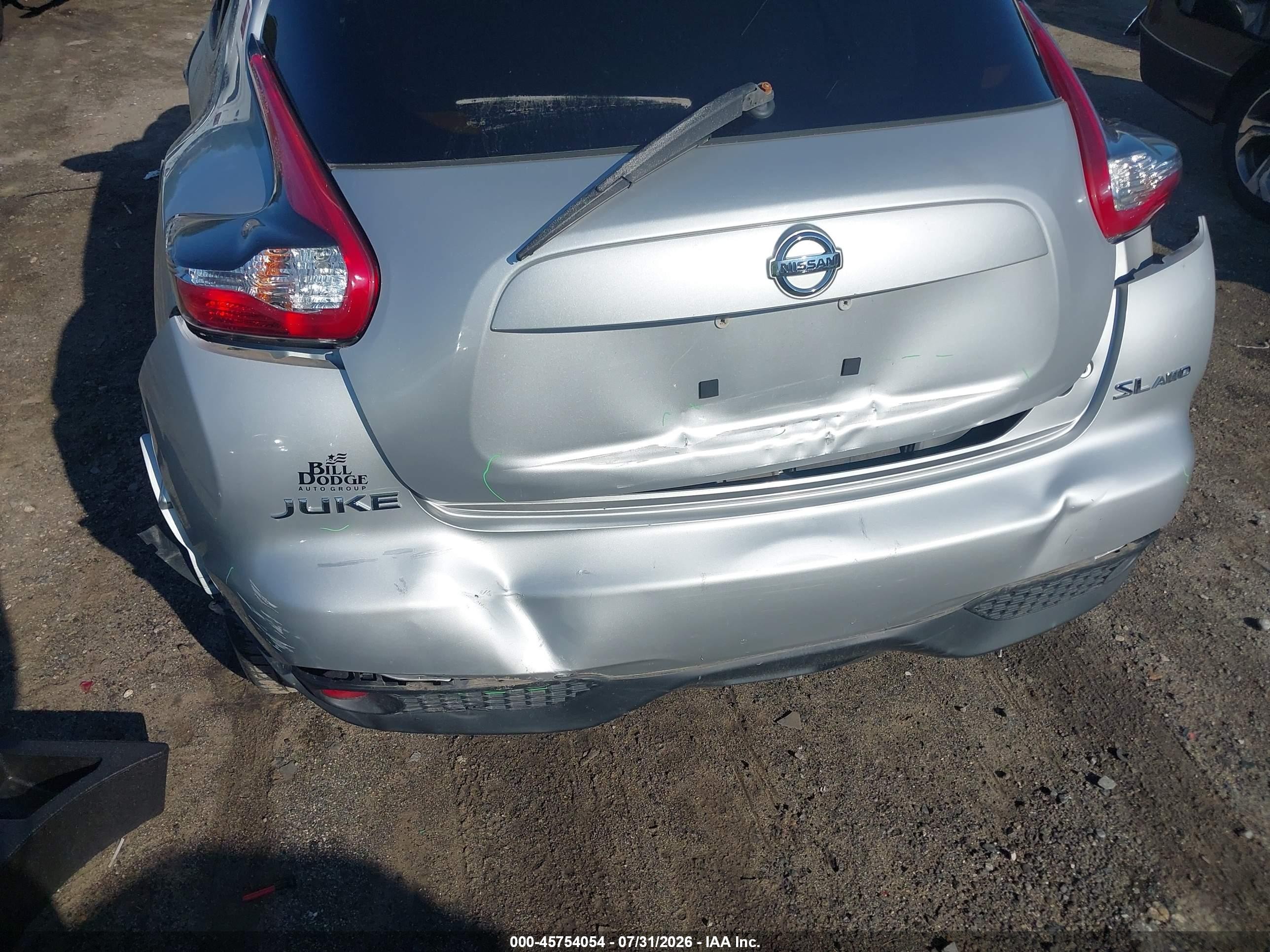 2015 Nissan Juke Sl Gray vin: JN8AF5MV1FT555797