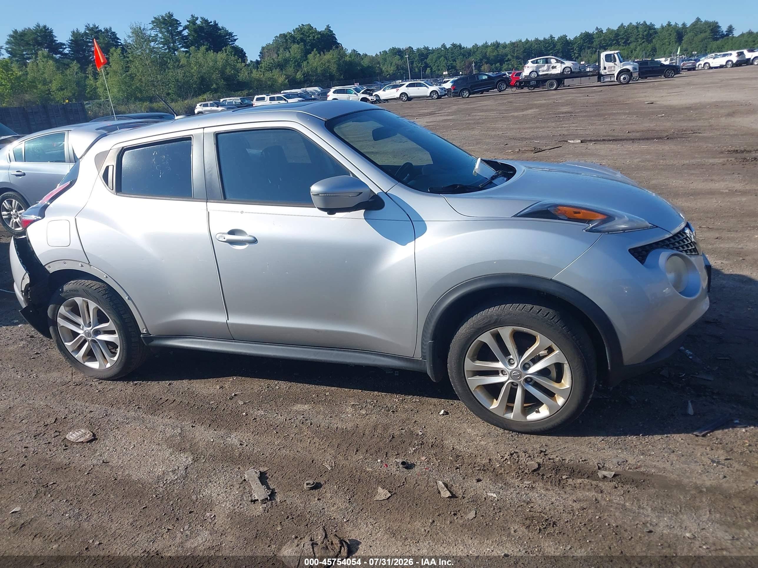 2015 Nissan Juke Sl Gray vin: JN8AF5MV1FT555797