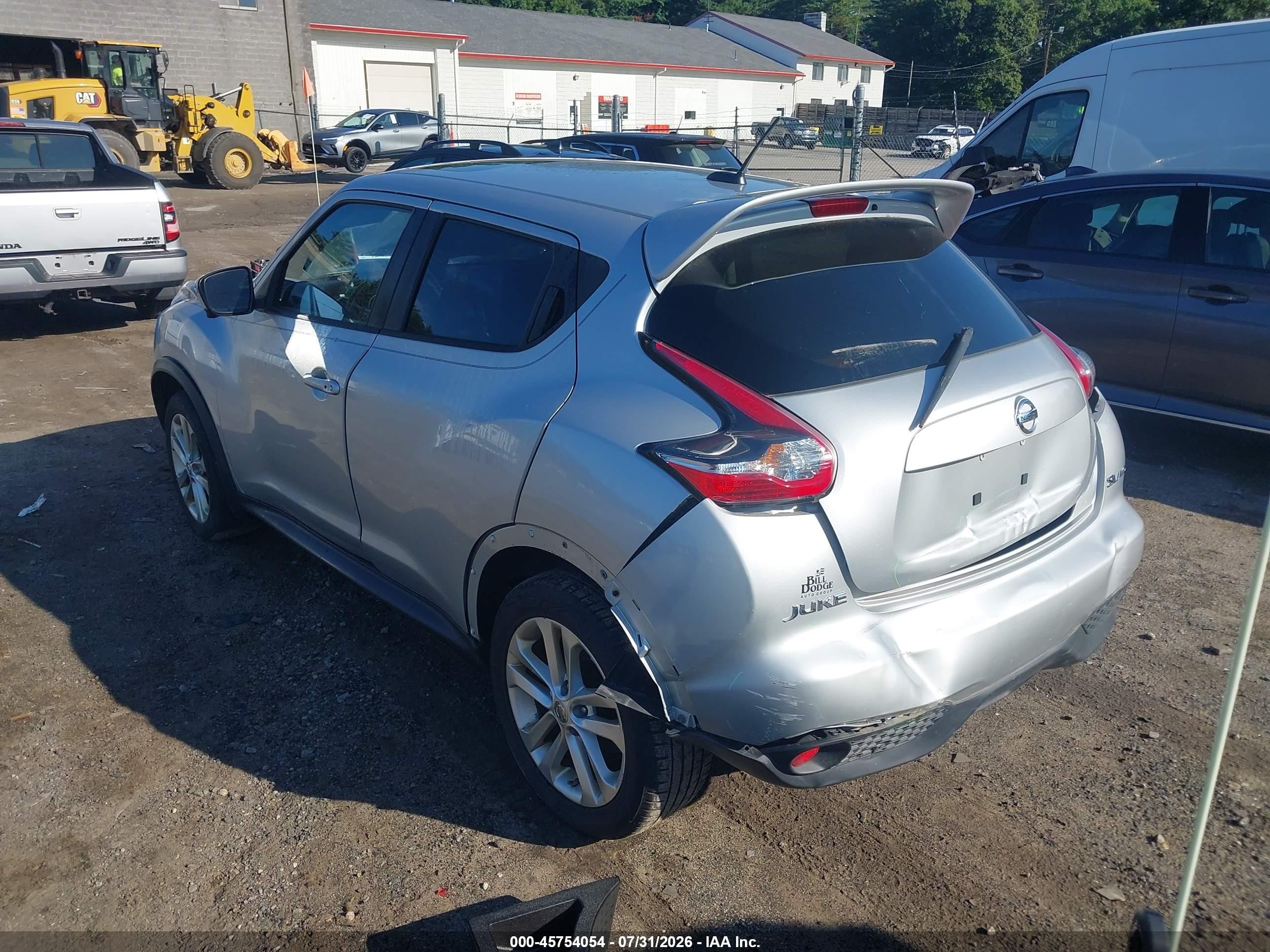 2015 Nissan Juke Sl Gray vin: JN8AF5MV1FT555797