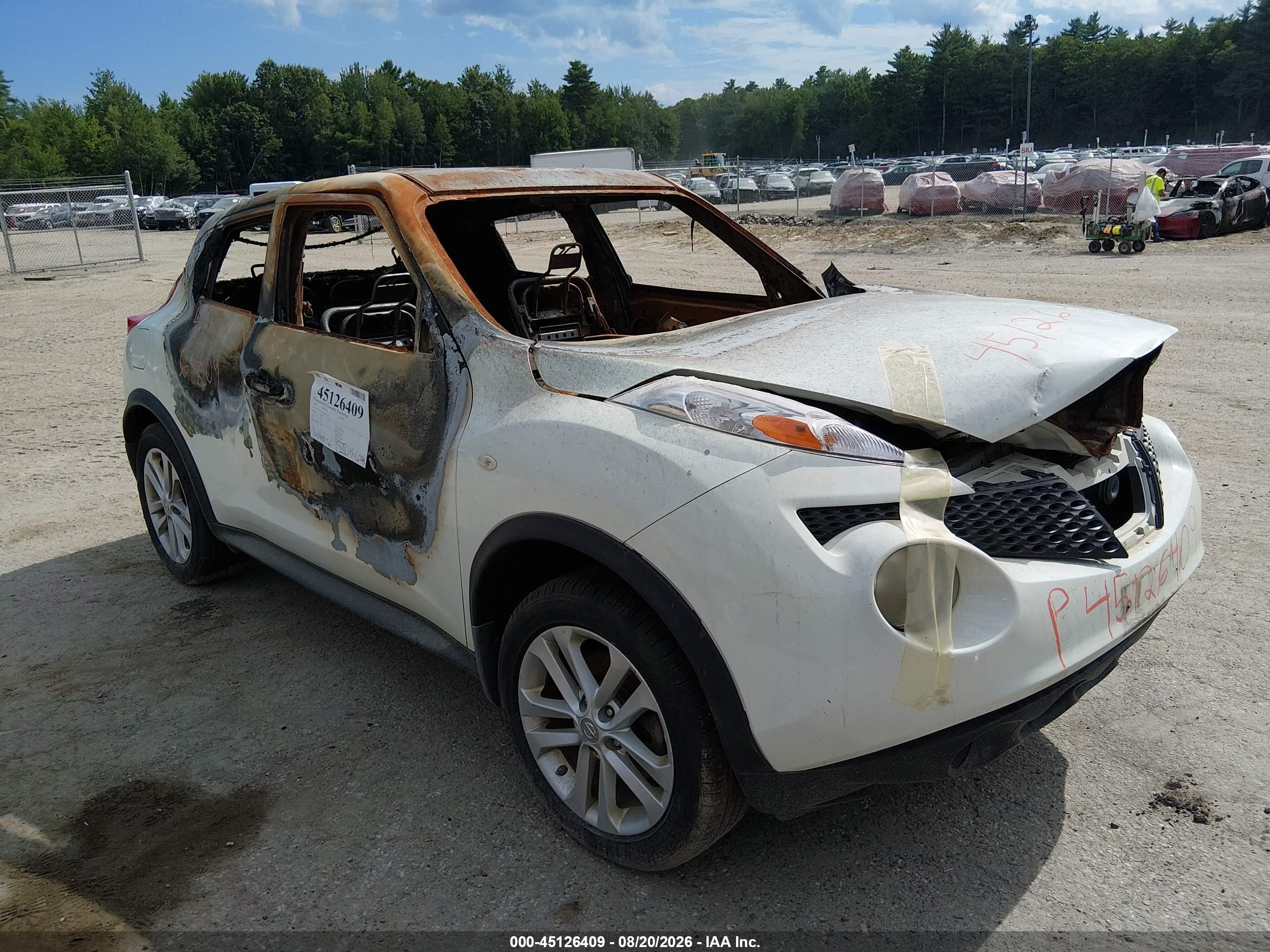 2011 Nissan Juke Sv White vin: JN8AF5MV2BT016244
