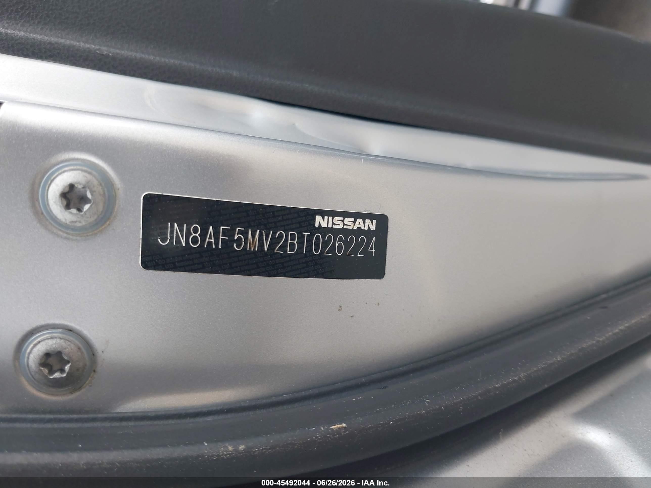2011 Nissan Juke Sl Silver vin: JN8AF5MV2BT026224
