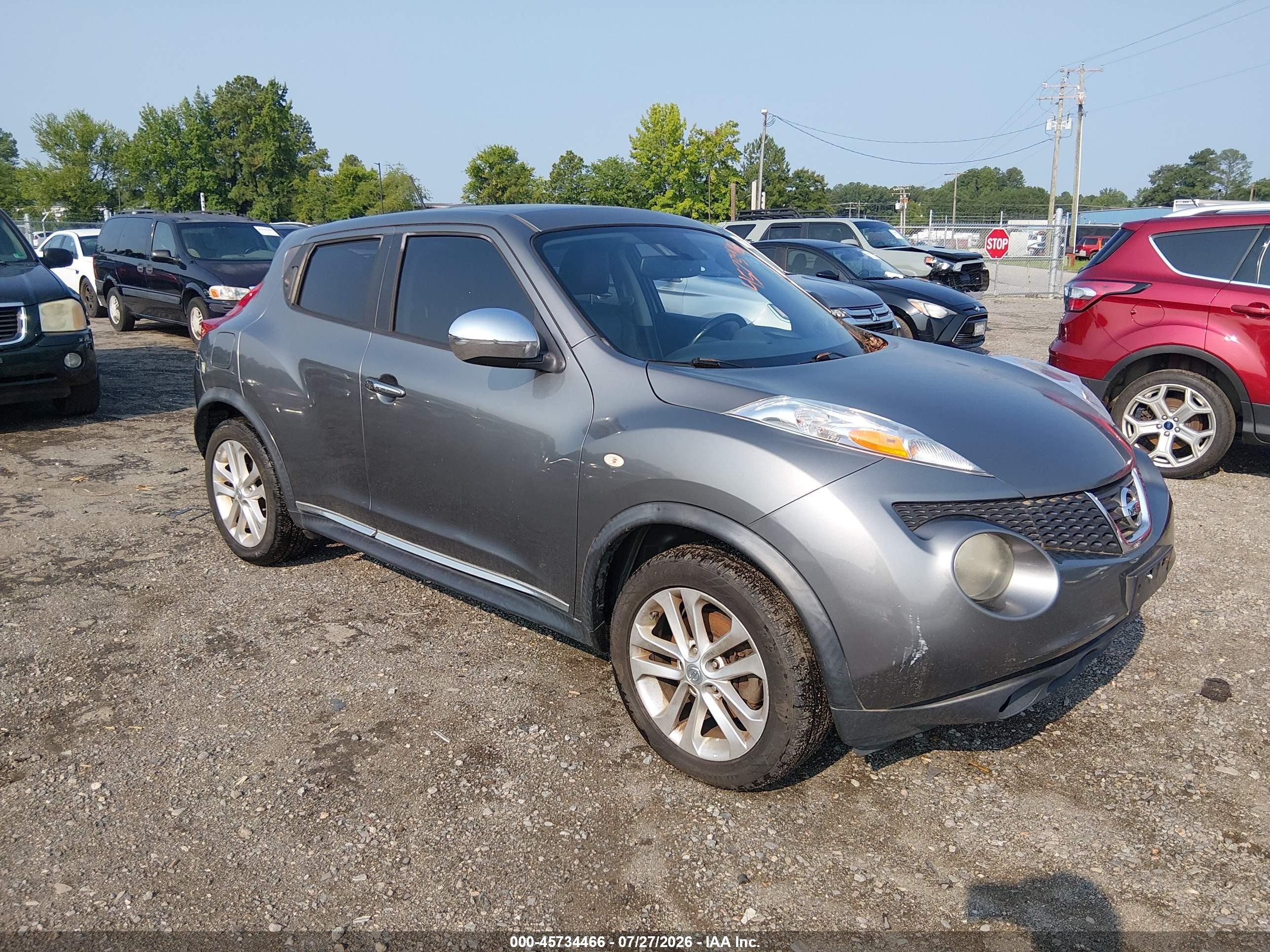 2012 Nissan Juke Sl Серый vin: JN8AF5MV2CT106902