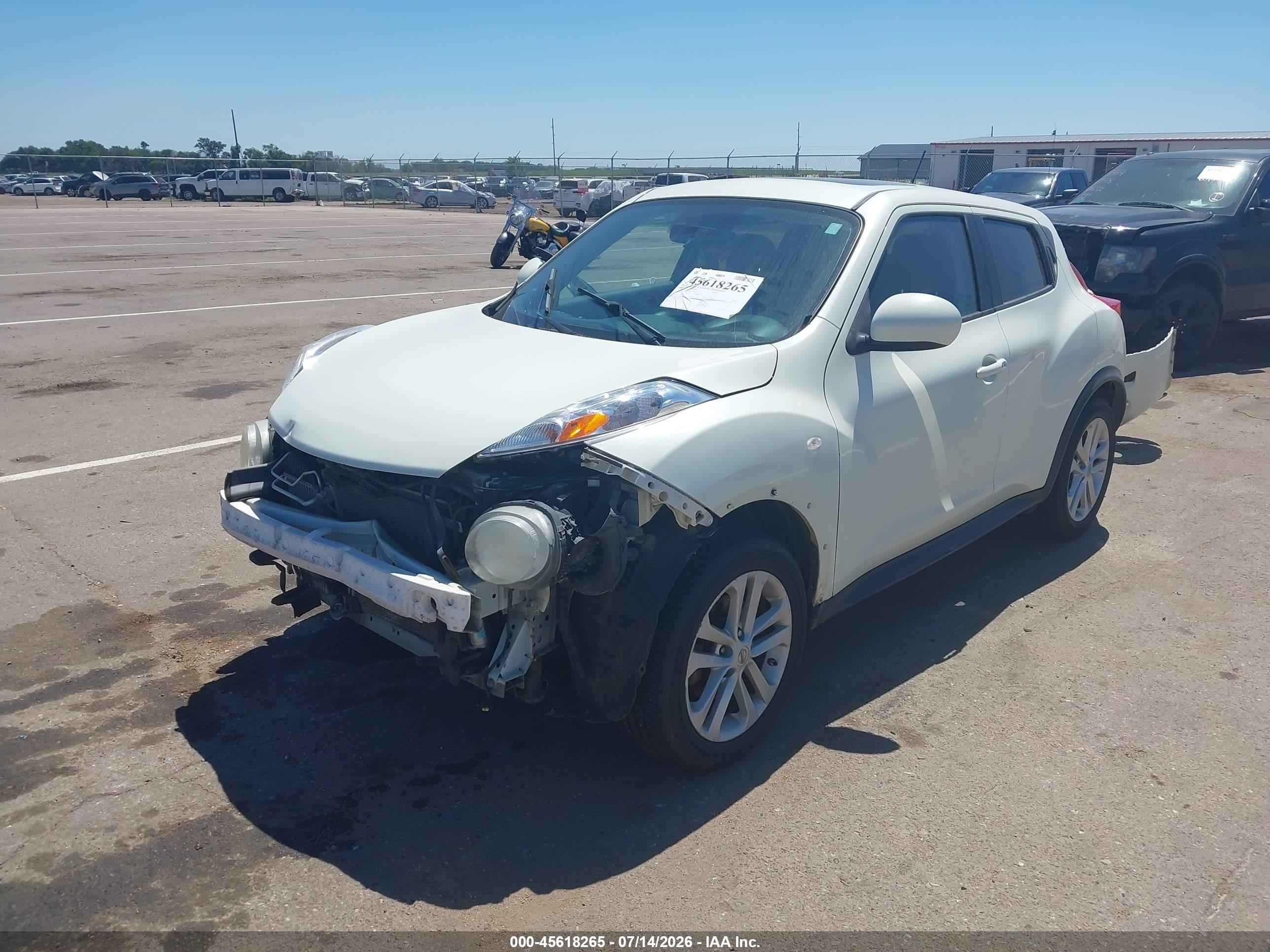 2012 Nissan Juke Sl White vin: JN8AF5MV2CT107404
