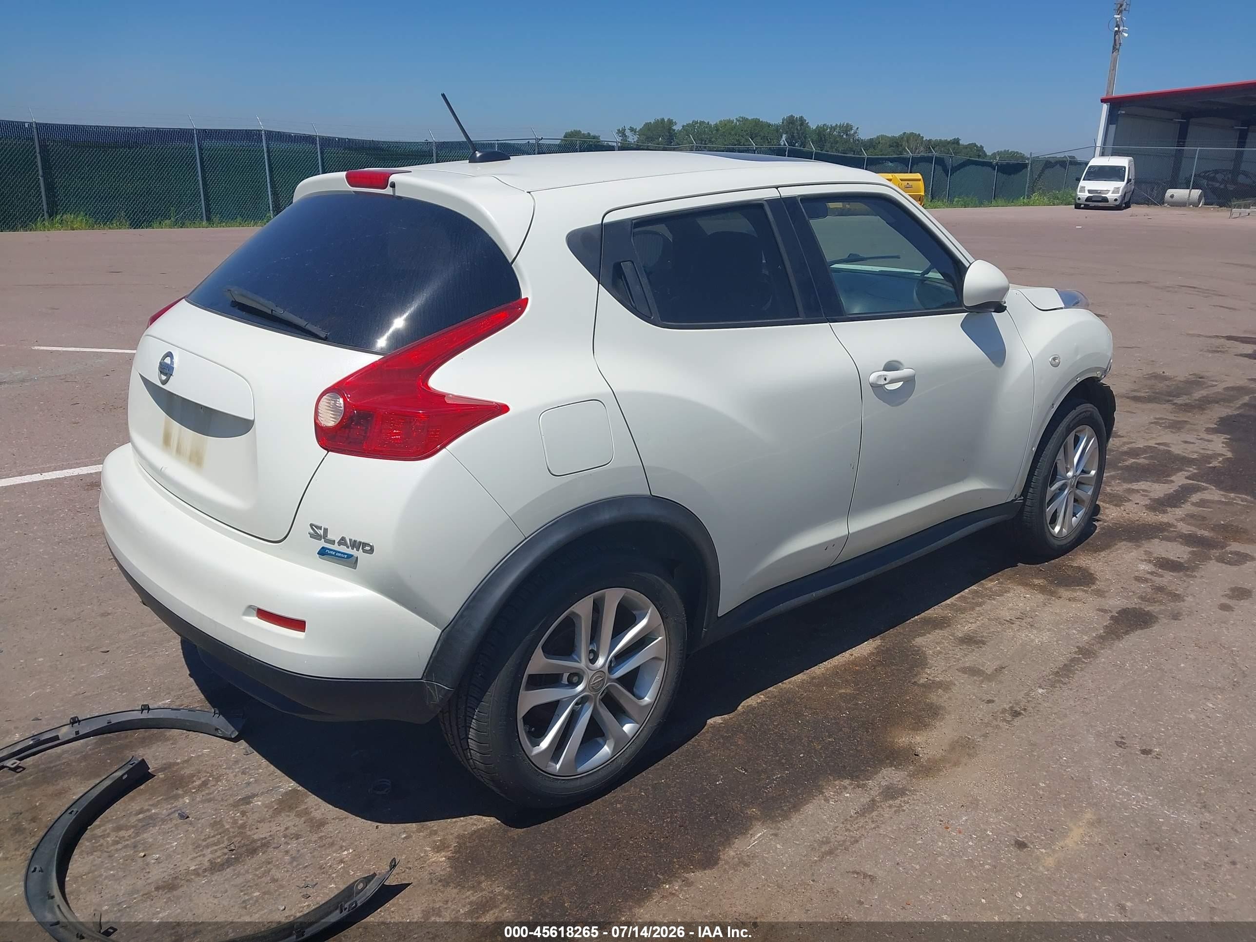 2012 Nissan Juke Sl White vin: JN8AF5MV2CT107404