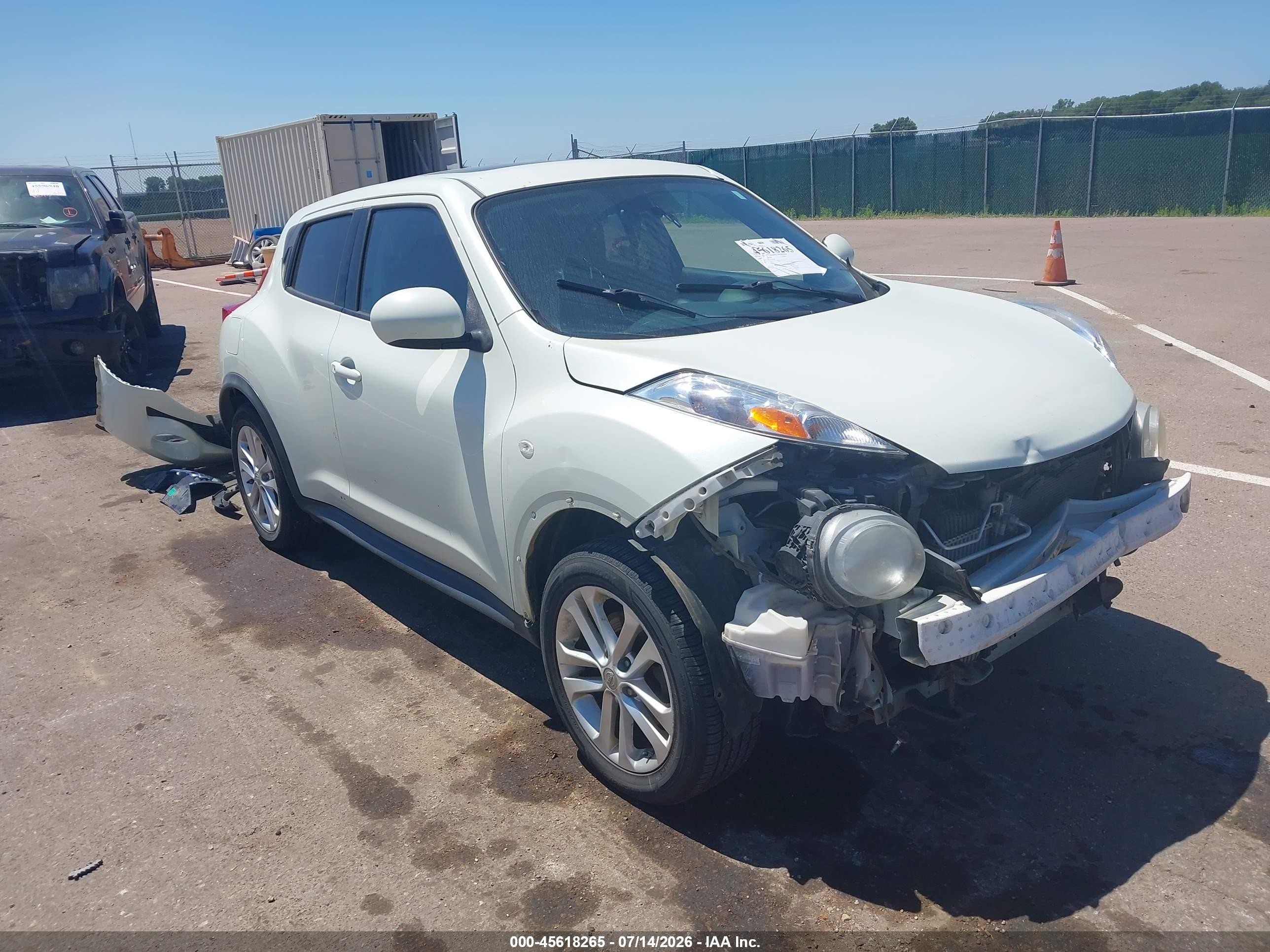 2012 Nissan Juke Sl Белый vin: JN8AF5MV2CT107404