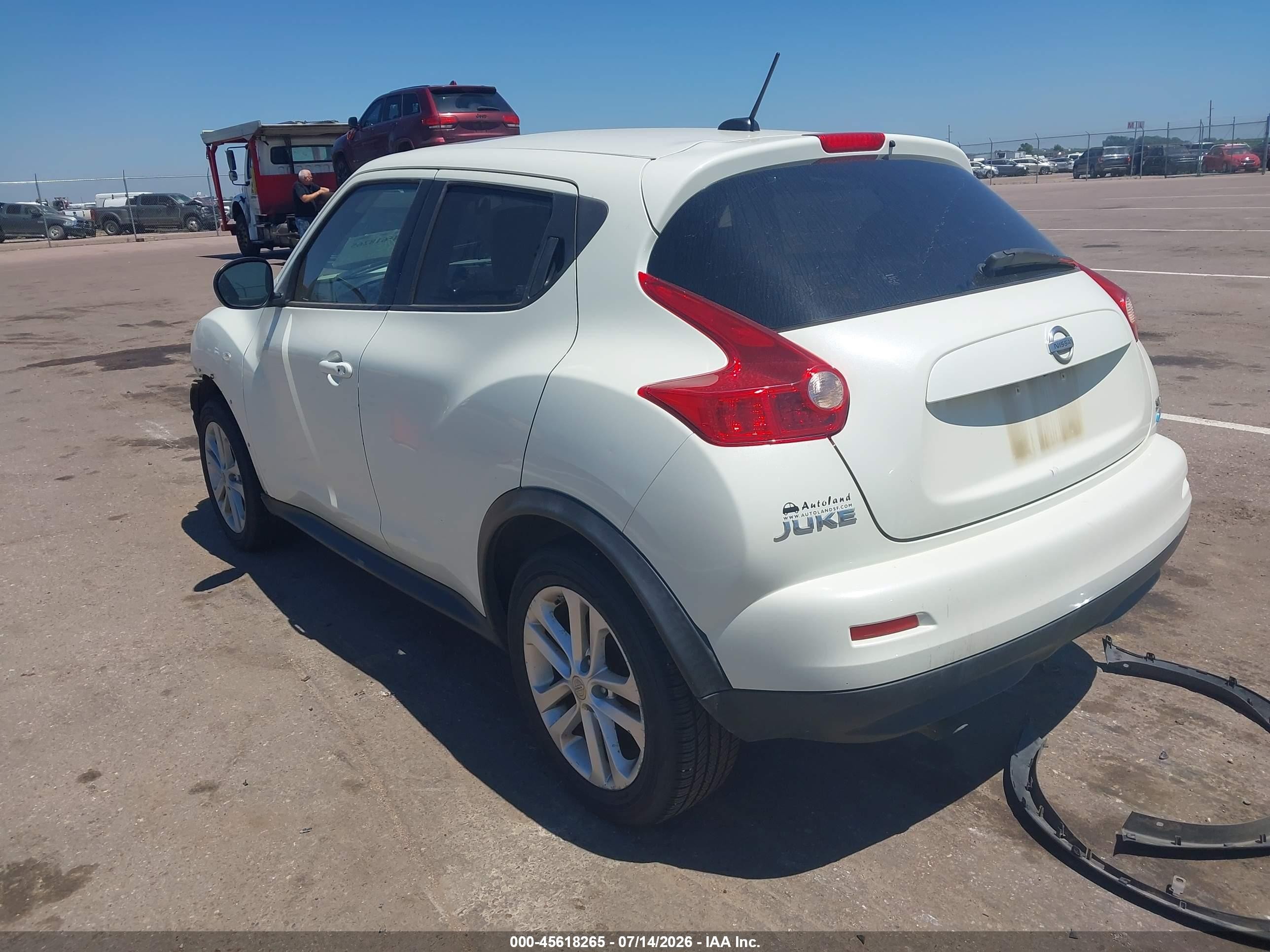 2012 Nissan Juke Sl White vin: JN8AF5MV2CT107404