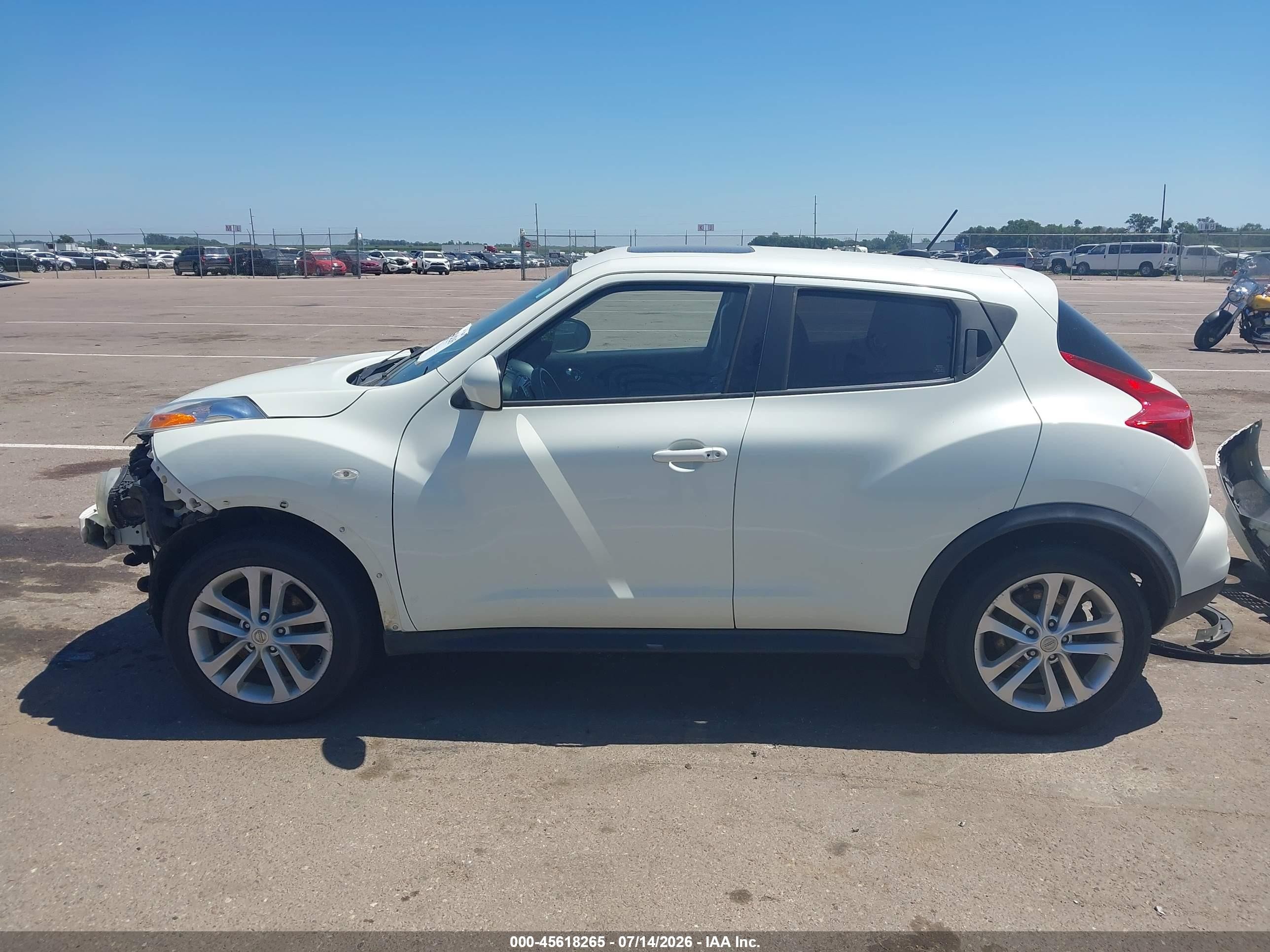 2012 Nissan Juke Sl White vin: JN8AF5MV2CT107404