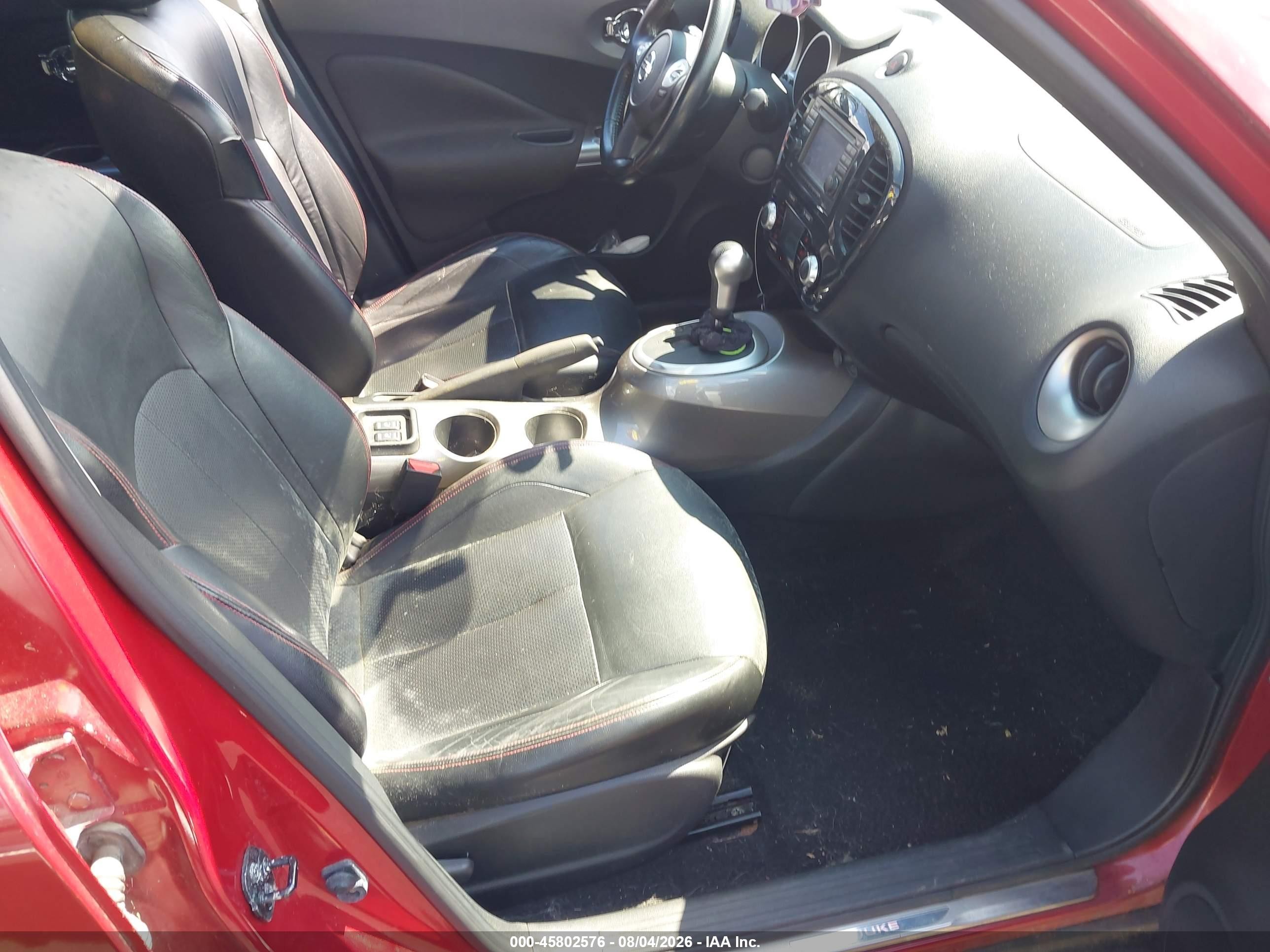 2012 Nissan Juke Sl Red vin: JN8AF5MV2CT108276