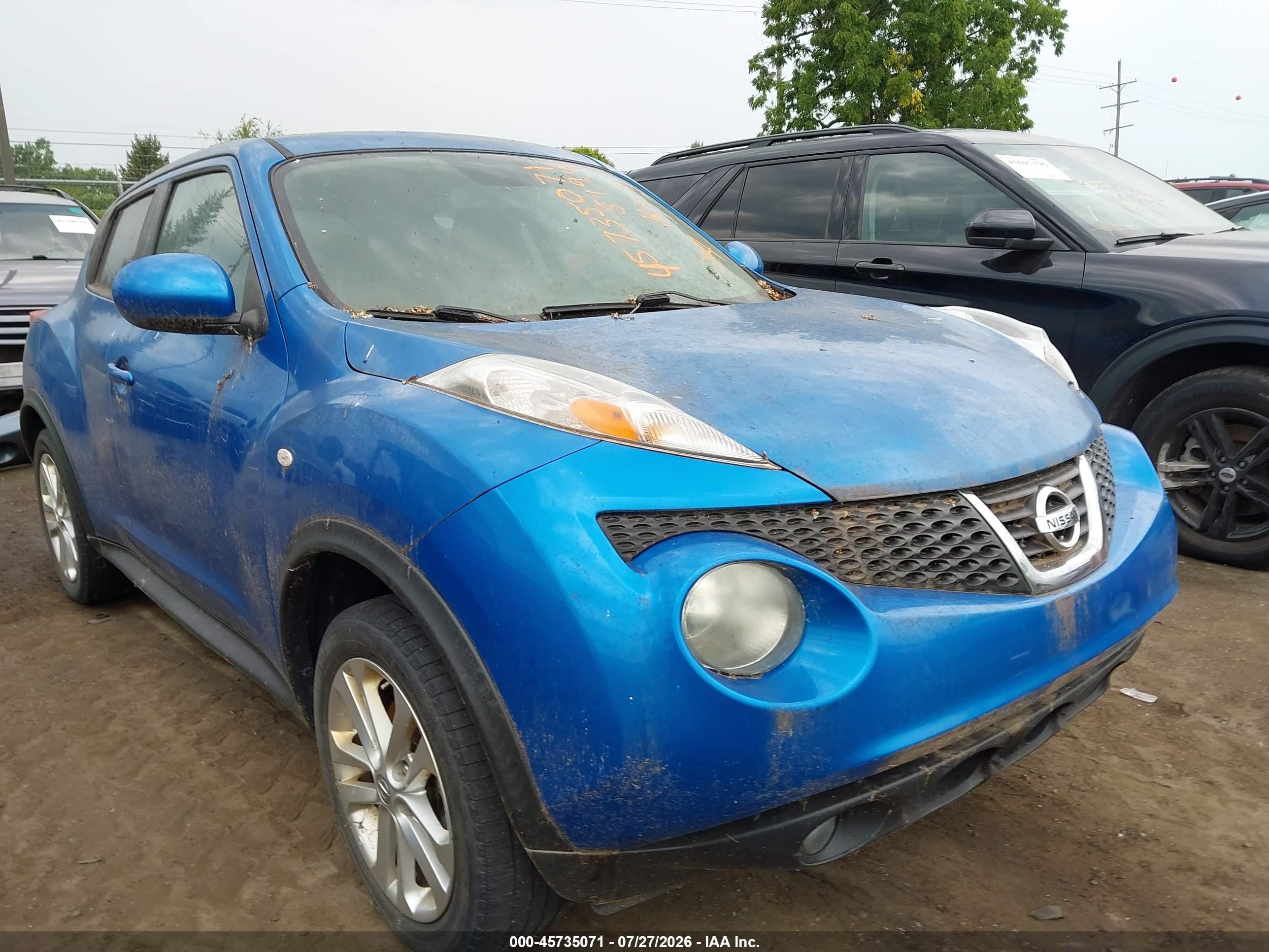 2012 Nissan Juke Sl Синий vin: JN8AF5MV2CT115194