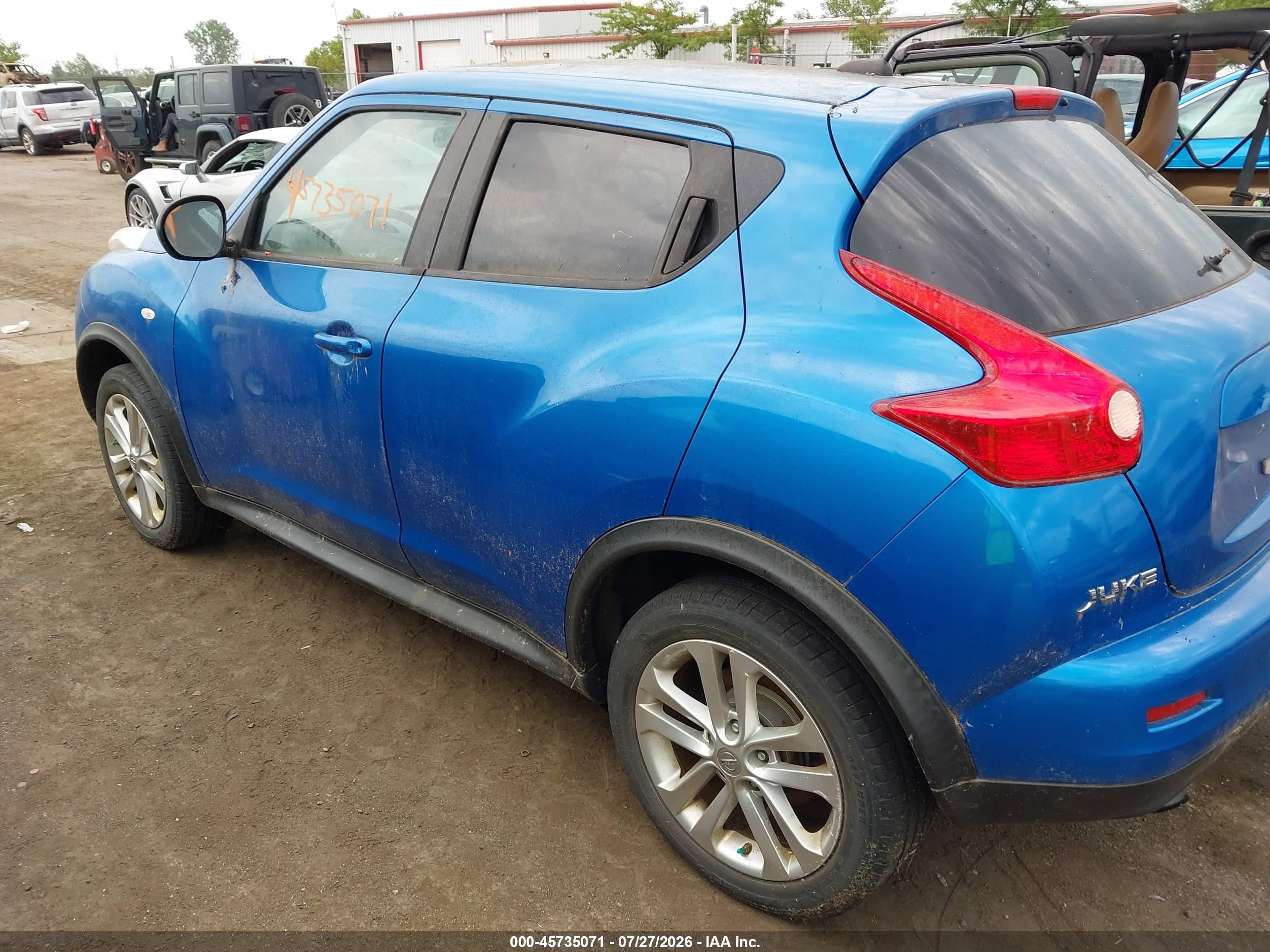 2012 Nissan Juke Sl Синий vin: JN8AF5MV2CT115194