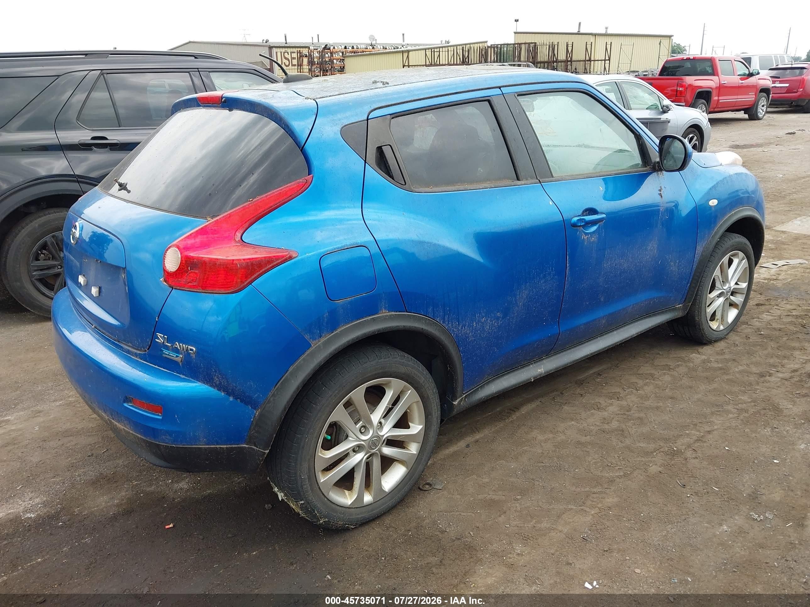 2012 Nissan Juke Sl Синий vin: JN8AF5MV2CT115194