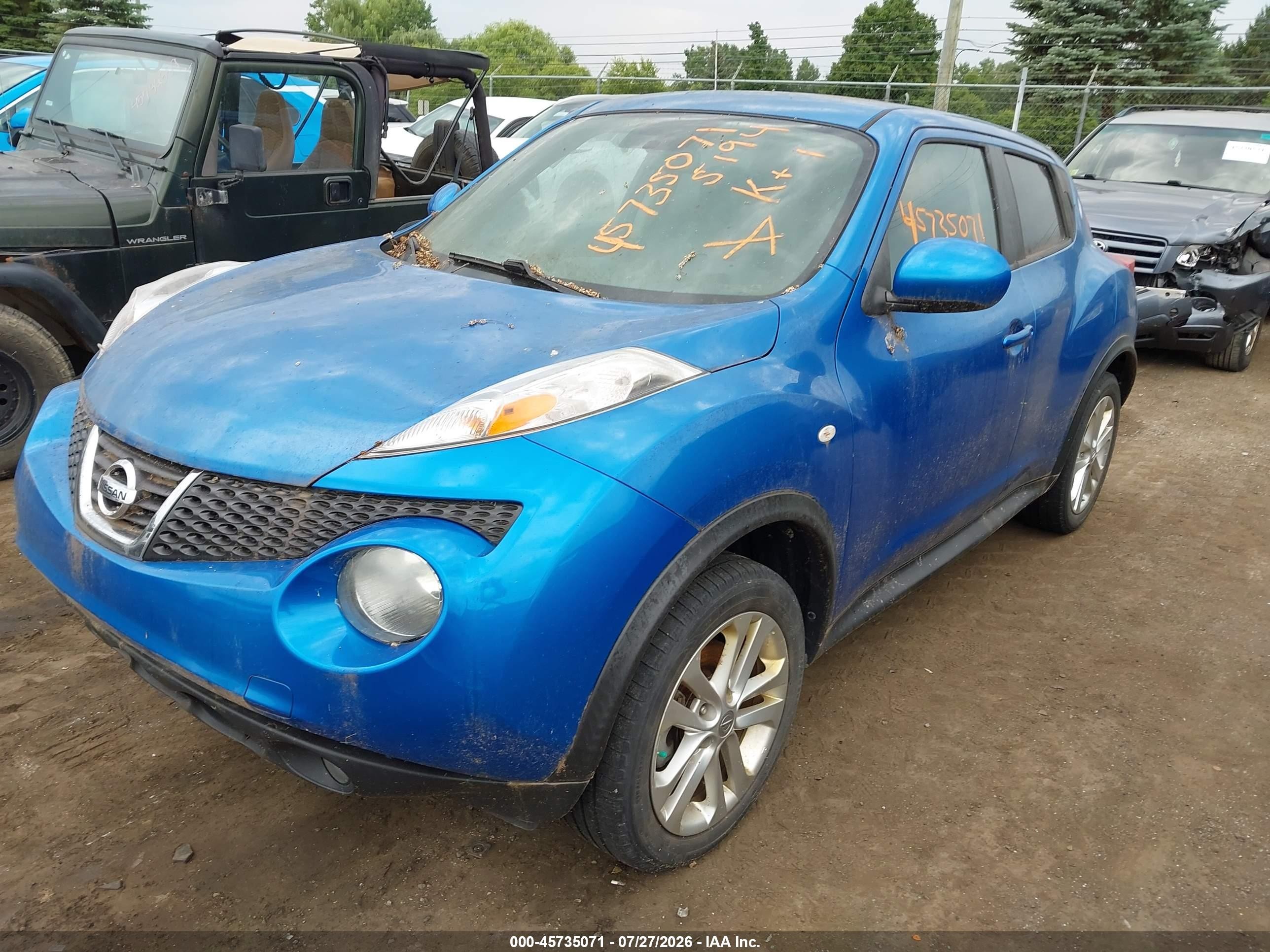 2012 Nissan Juke Sl Синий vin: JN8AF5MV2CT115194