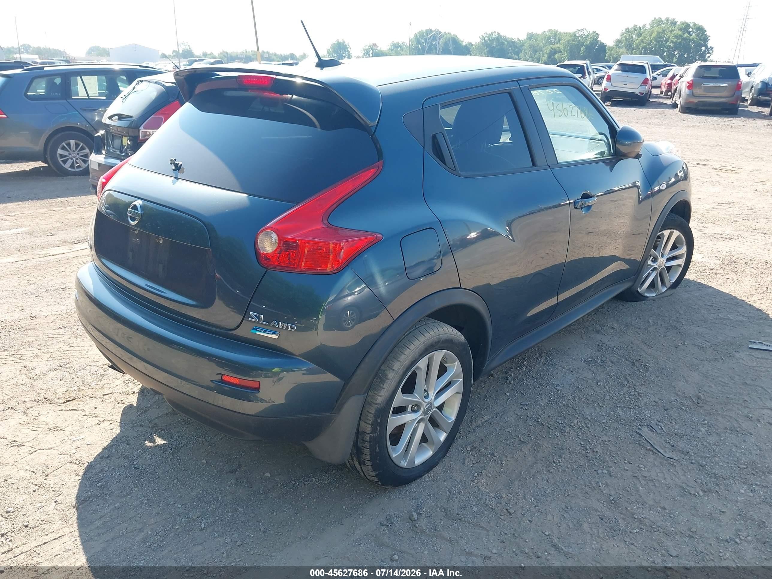 2012 Nissan Juke Sl Blue vin: JN8AF5MV2CT127488